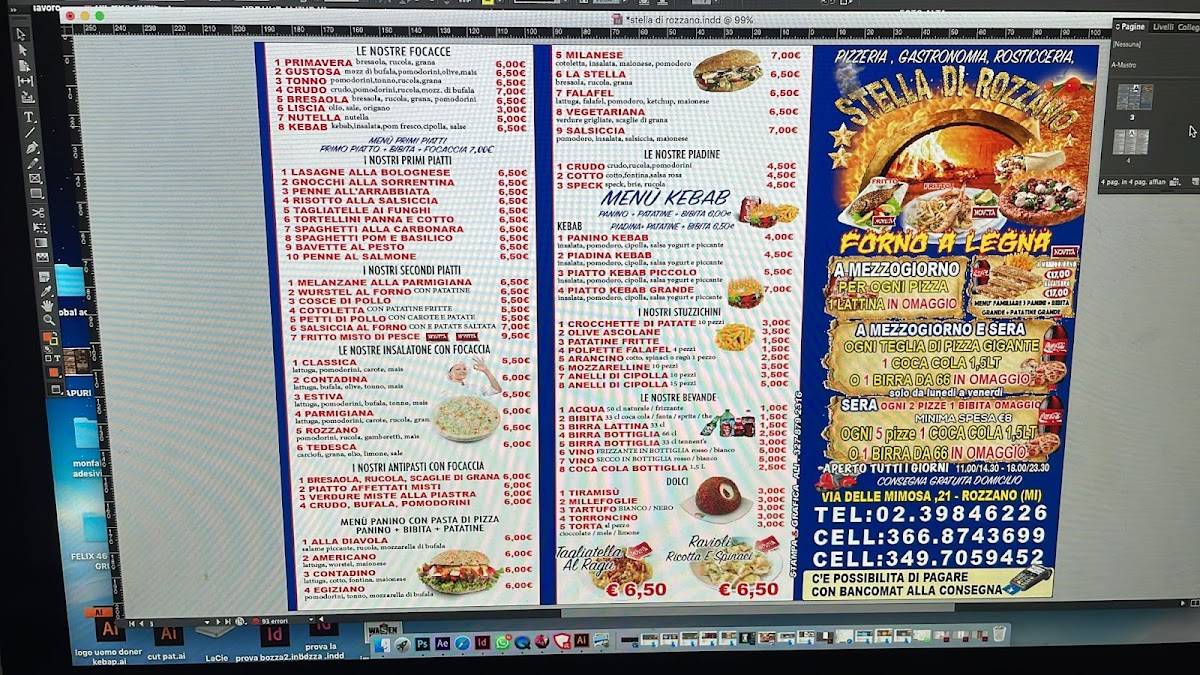 Menu di La Stella Di Rozzano 