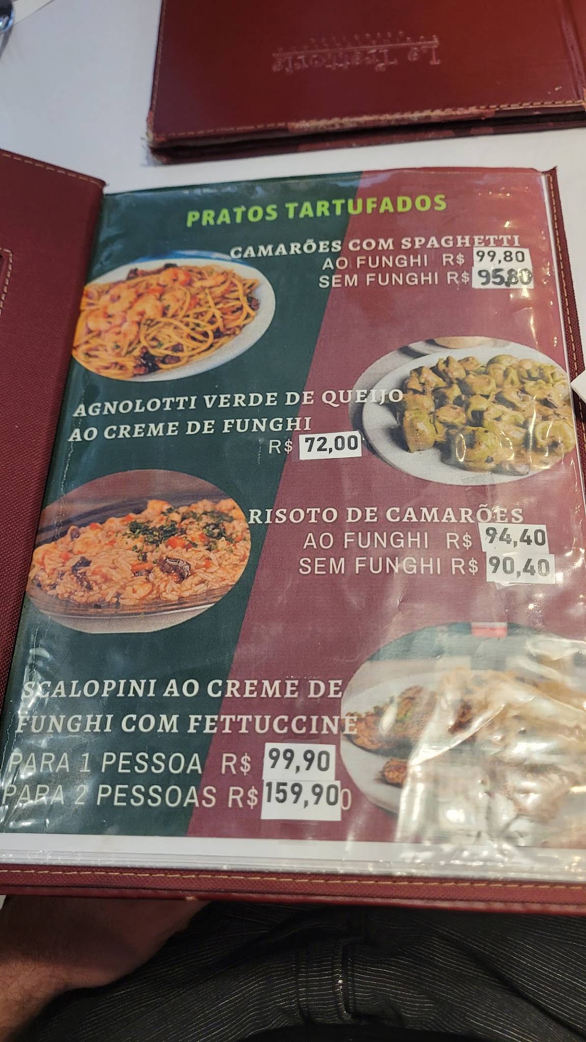 La Trattoria cardápio