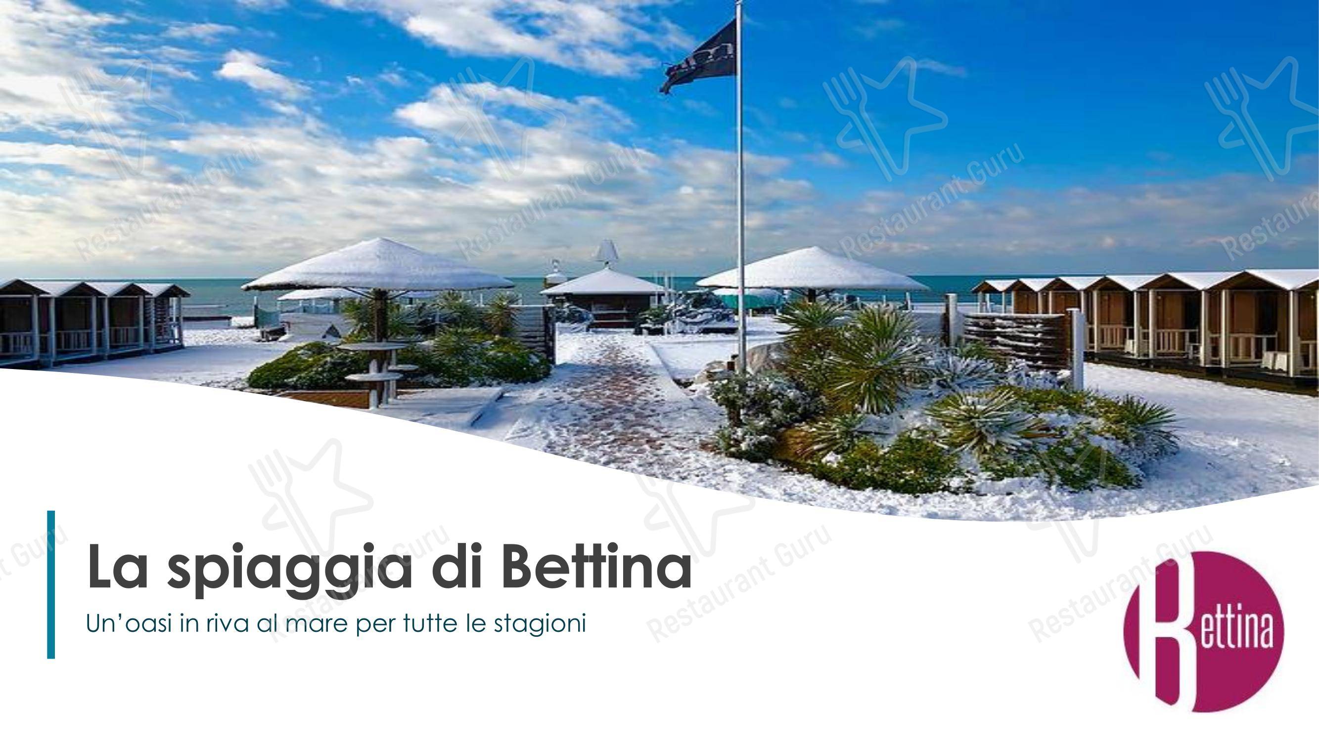Menu per La spiaggia di Bettina ristorante