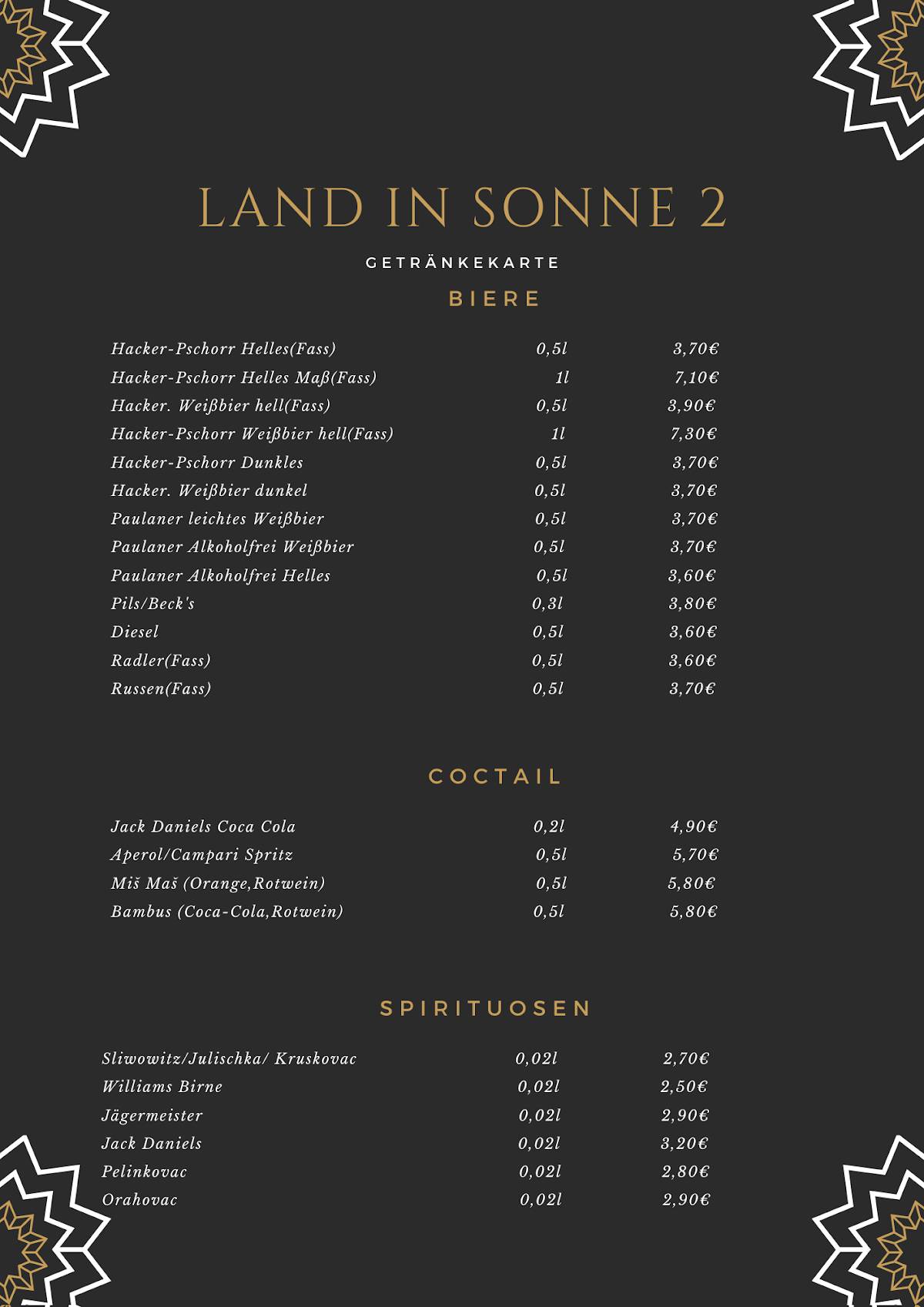 Land In Sonne