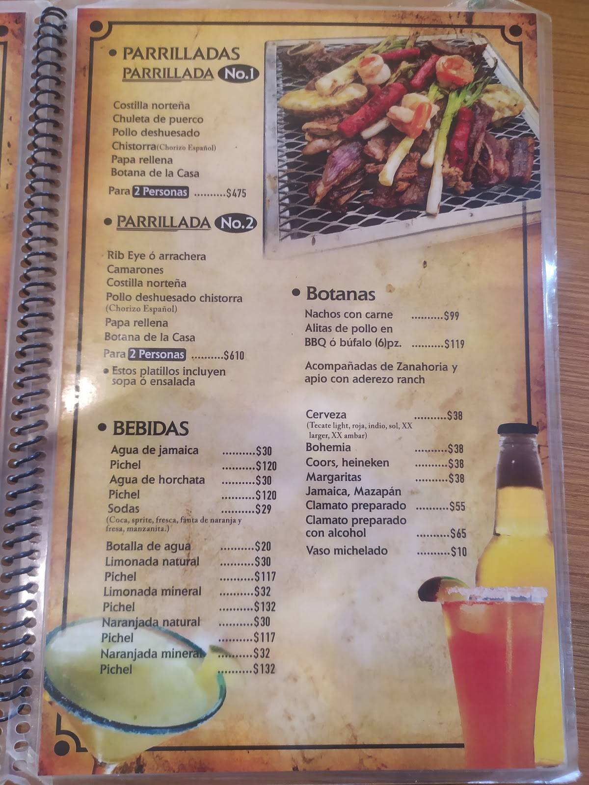 Carta de Las Parrillas Carnes y Mas, Tijuana, Boulevard Diaz Ordaz ...