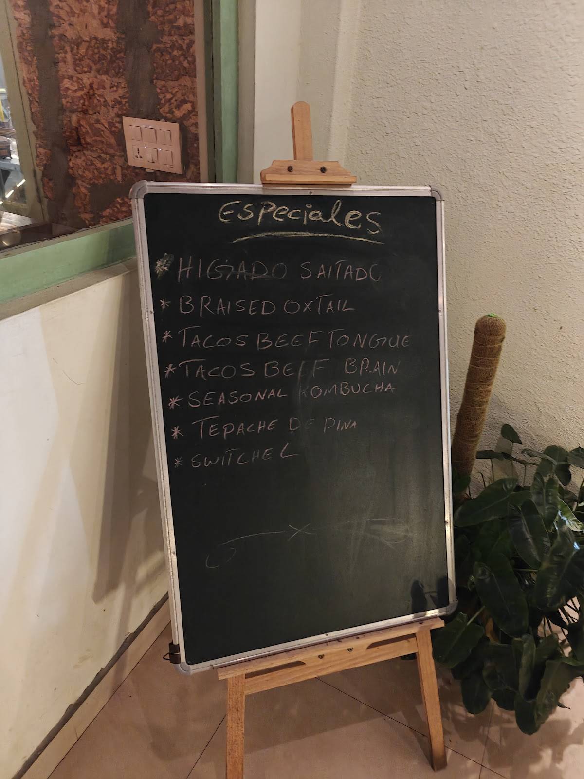 Latin Street menu