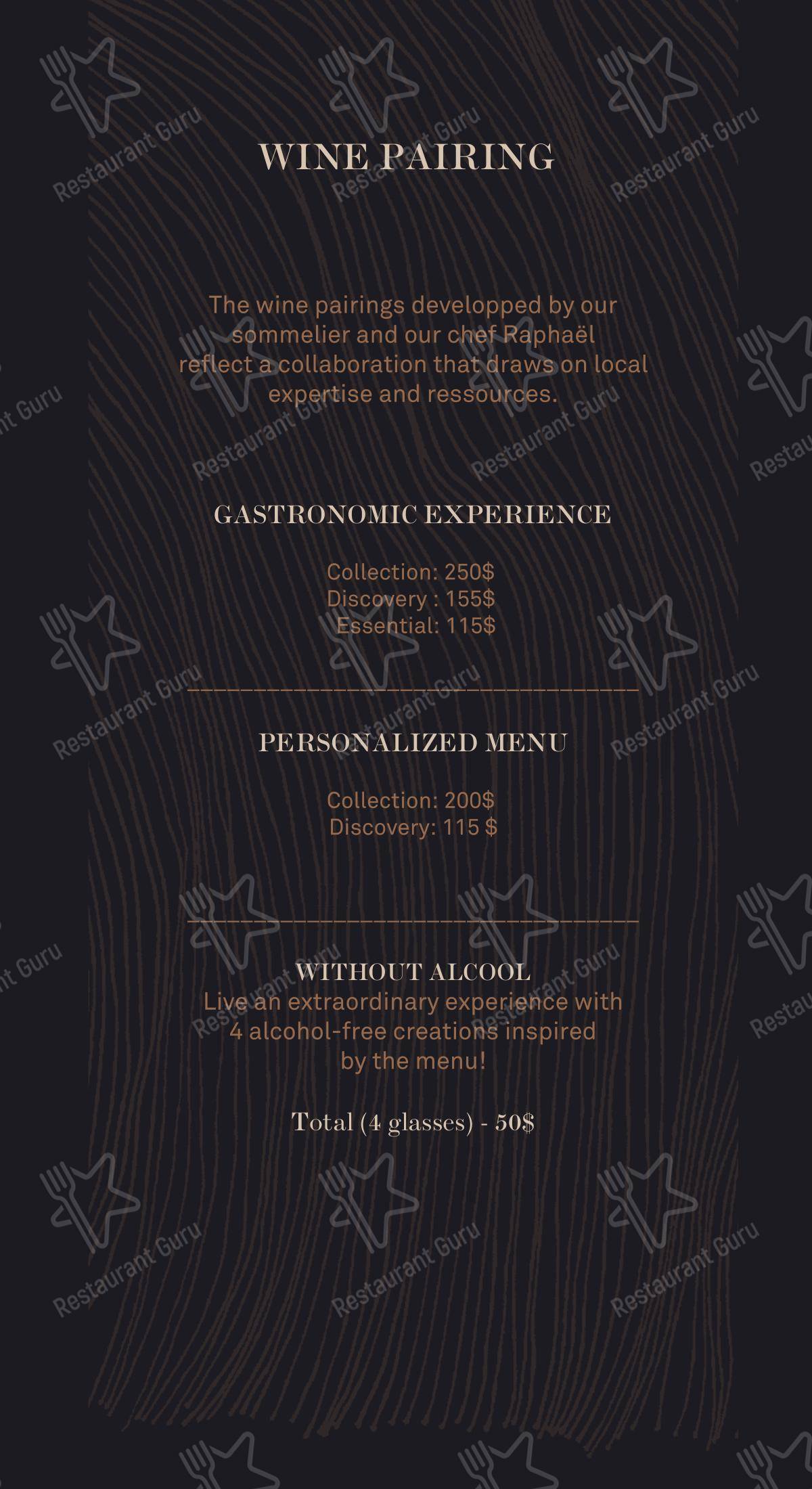 Menu pour Laurie Raphaël - Детское
