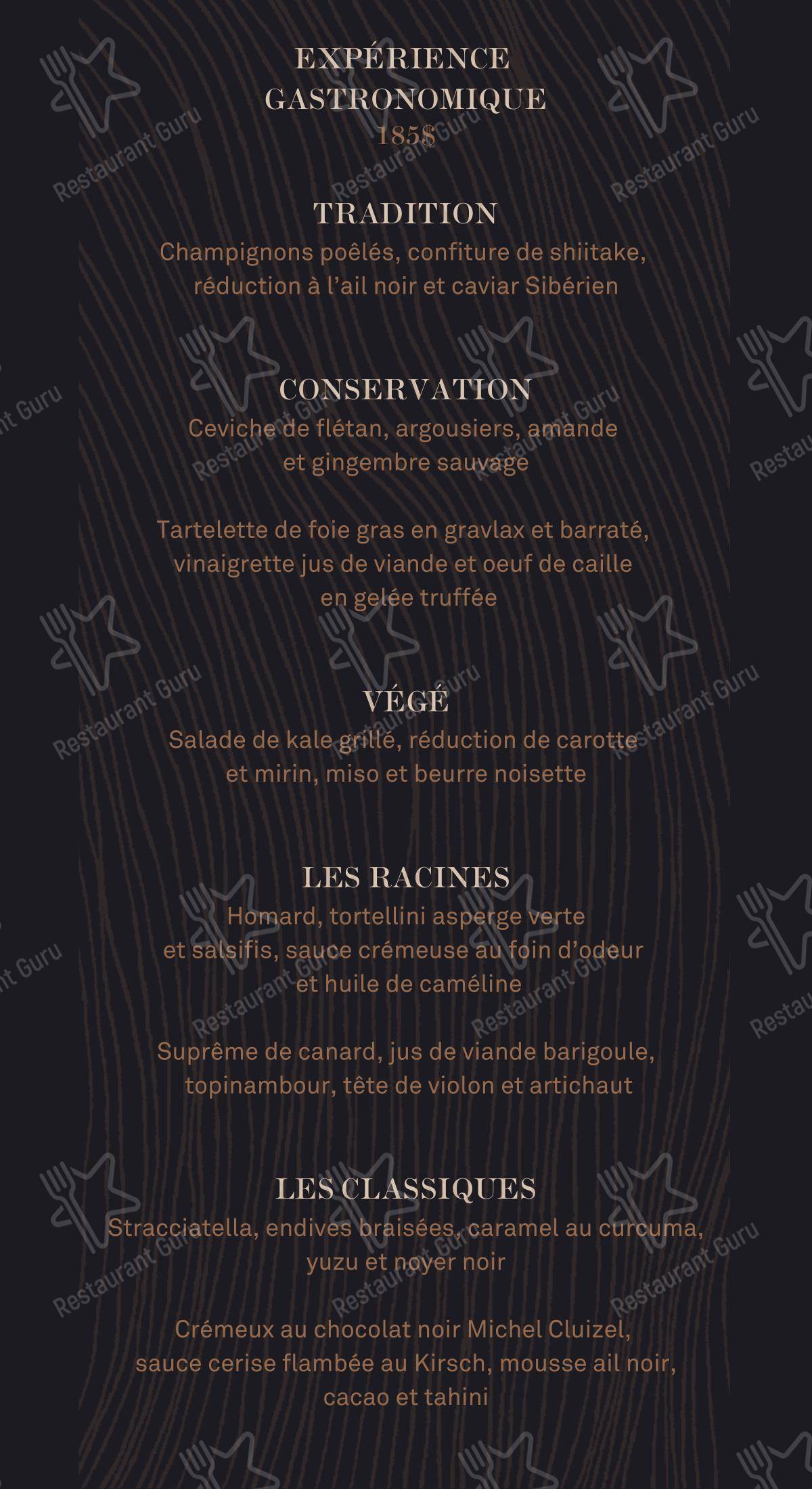Laurie Raphaël dans Québec - Menu bar