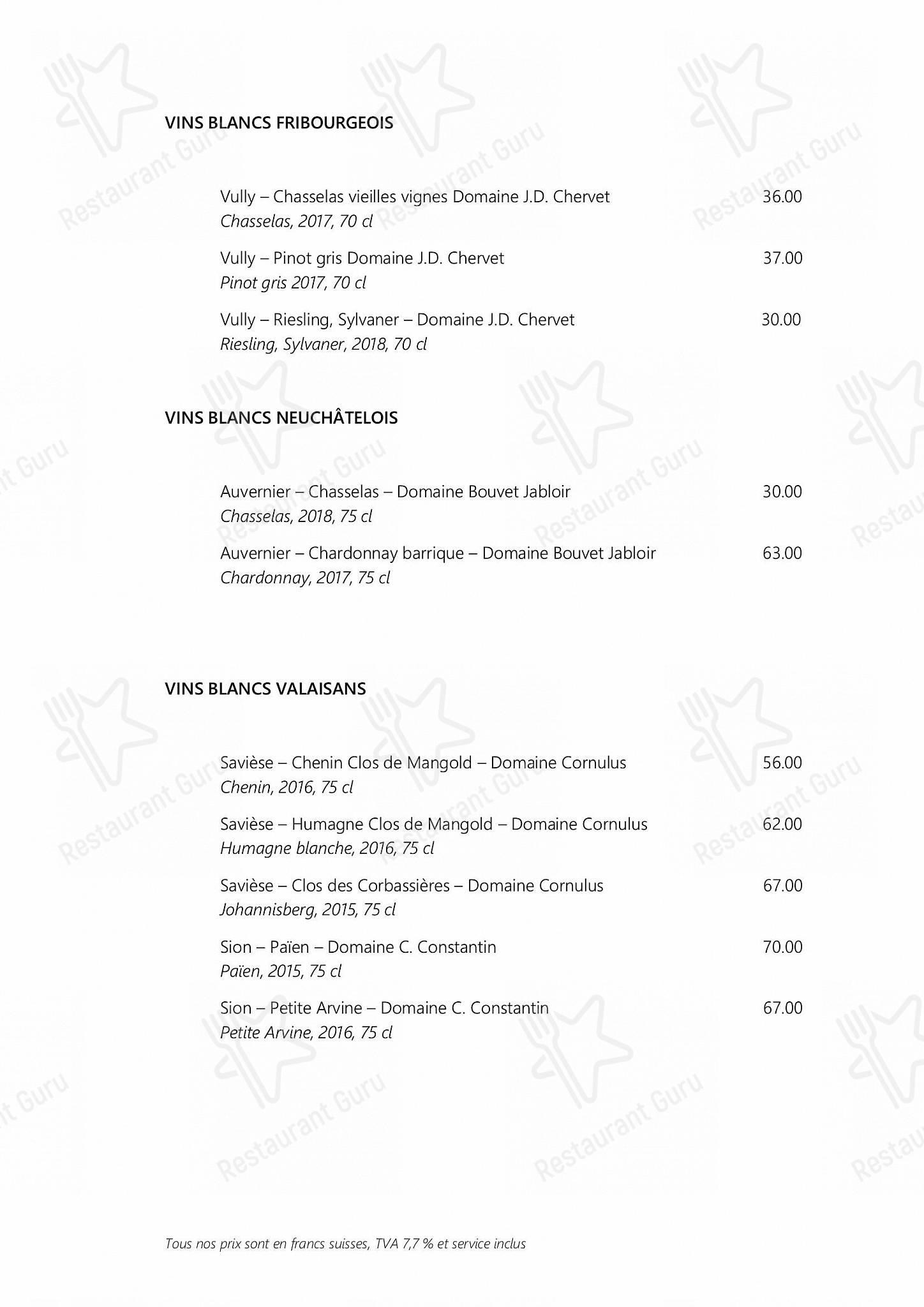 Bistro Menu per Les Escapades Gourmandes ristorante