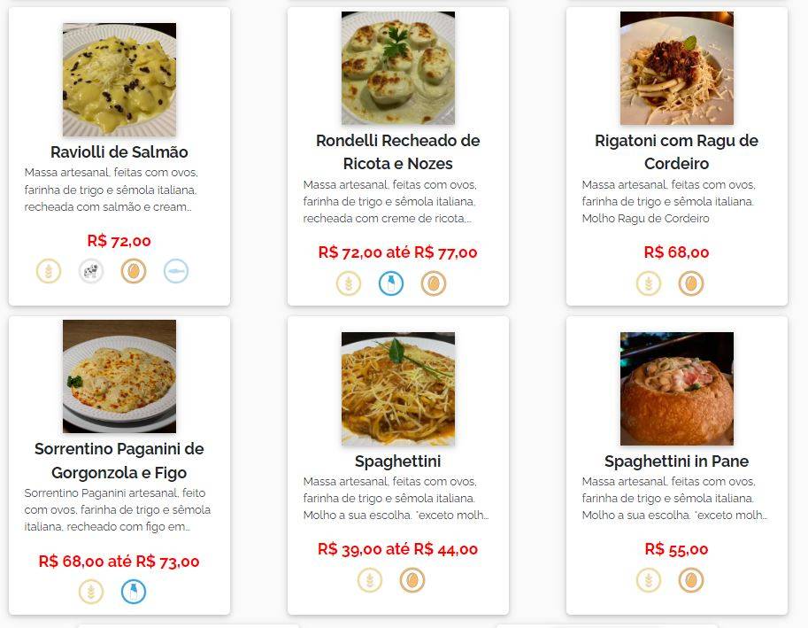 Lazzarella Ristorante cardápio