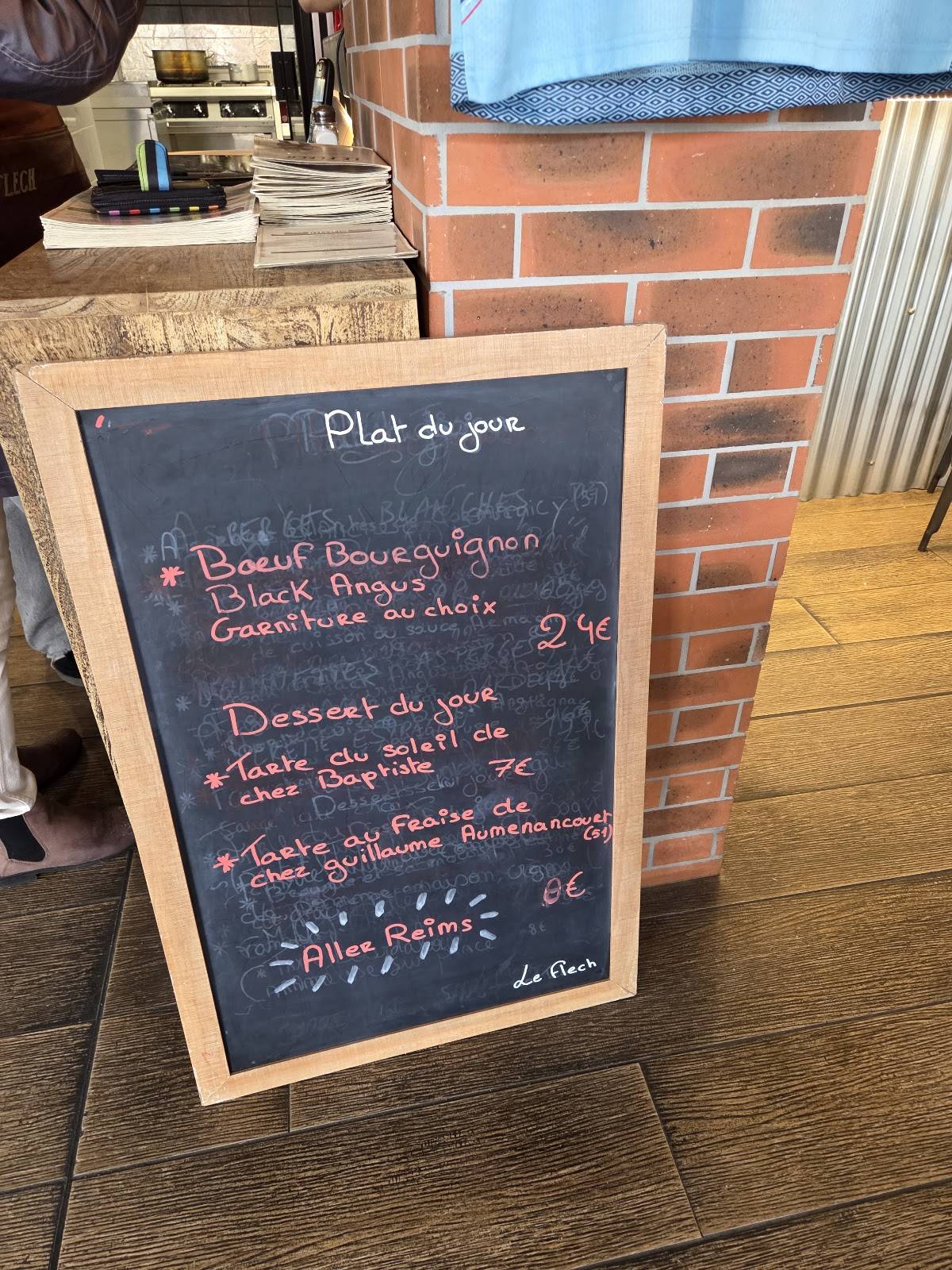 Menu de Le Flech