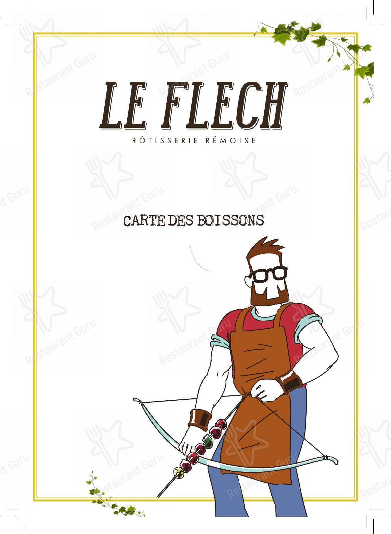 Menu pour Le Flech dans Reims