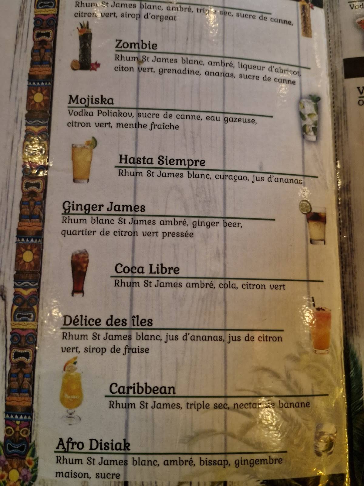 Menu de Le Jip's