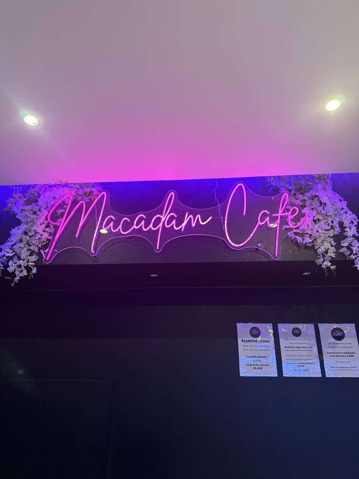 Menu de Le Macadam Cafe