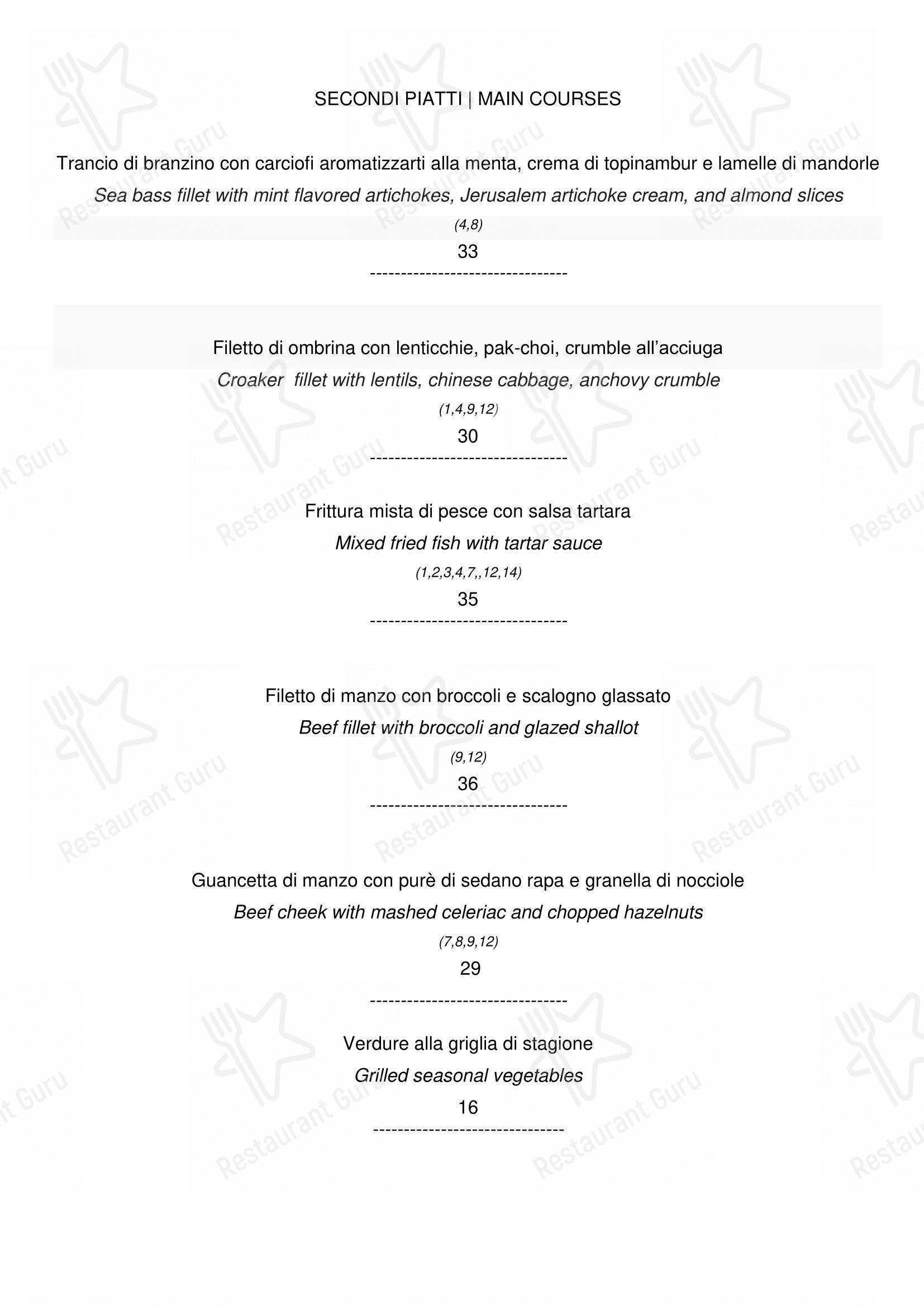 菜单 per Le Maschere ristorante