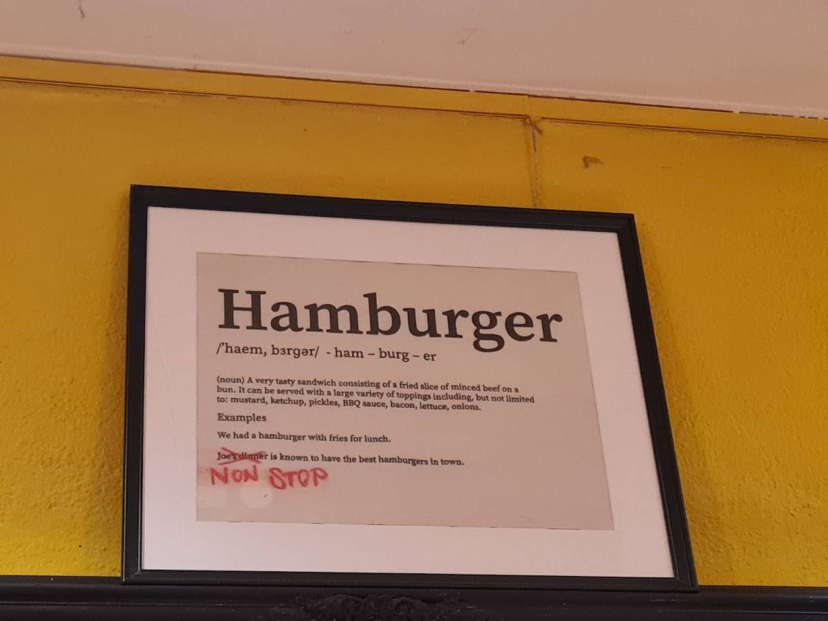 Menu de Le Non-Stop burger Lutry
