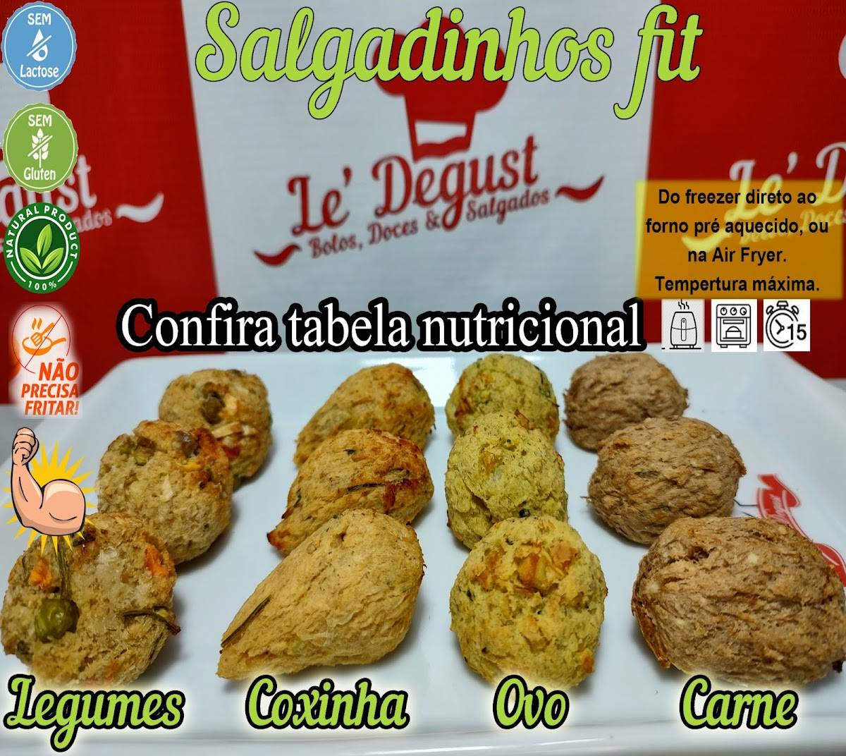 LeDegust bolos, doces, salgados e kit festas. Temos bolos pronta entrega! cardápio