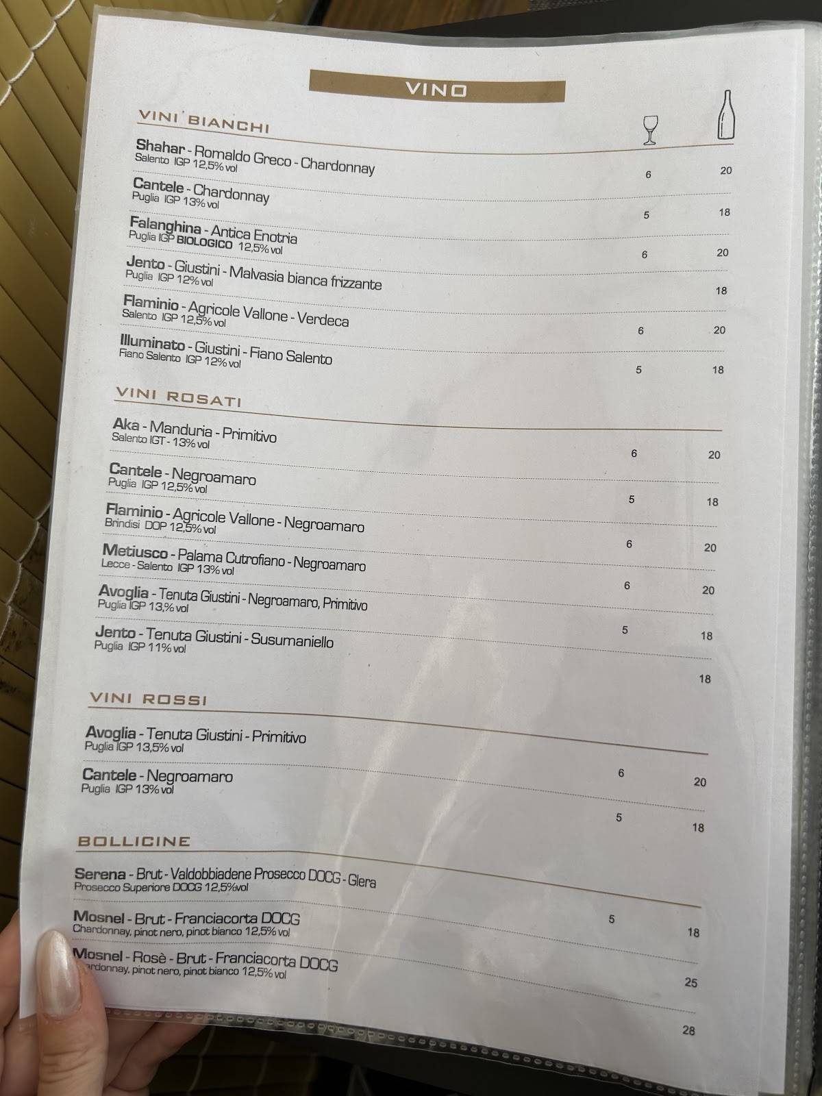 Menu di TAULA 