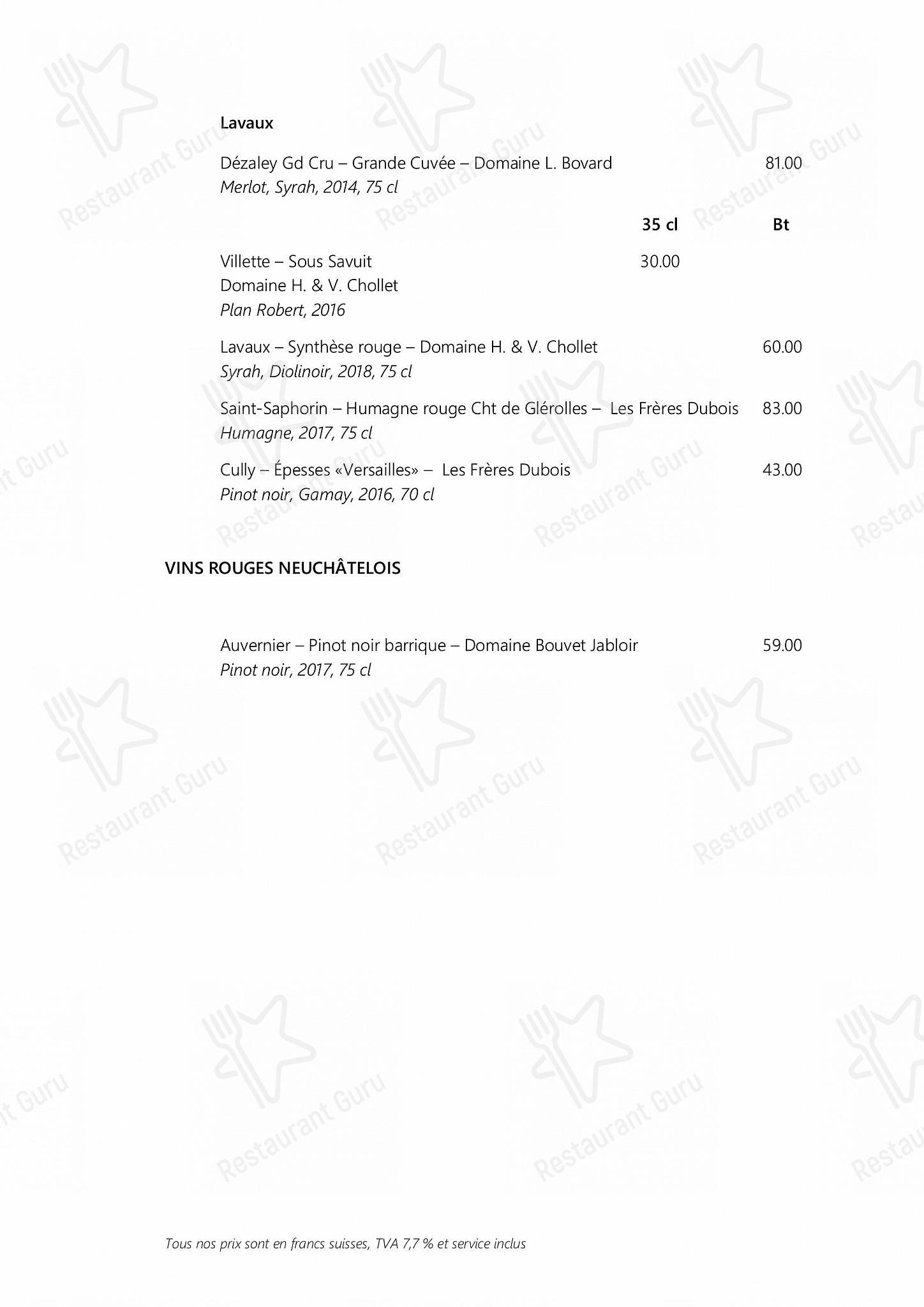 Bistro Menu per Les Escapades Gourmandes in Losanna