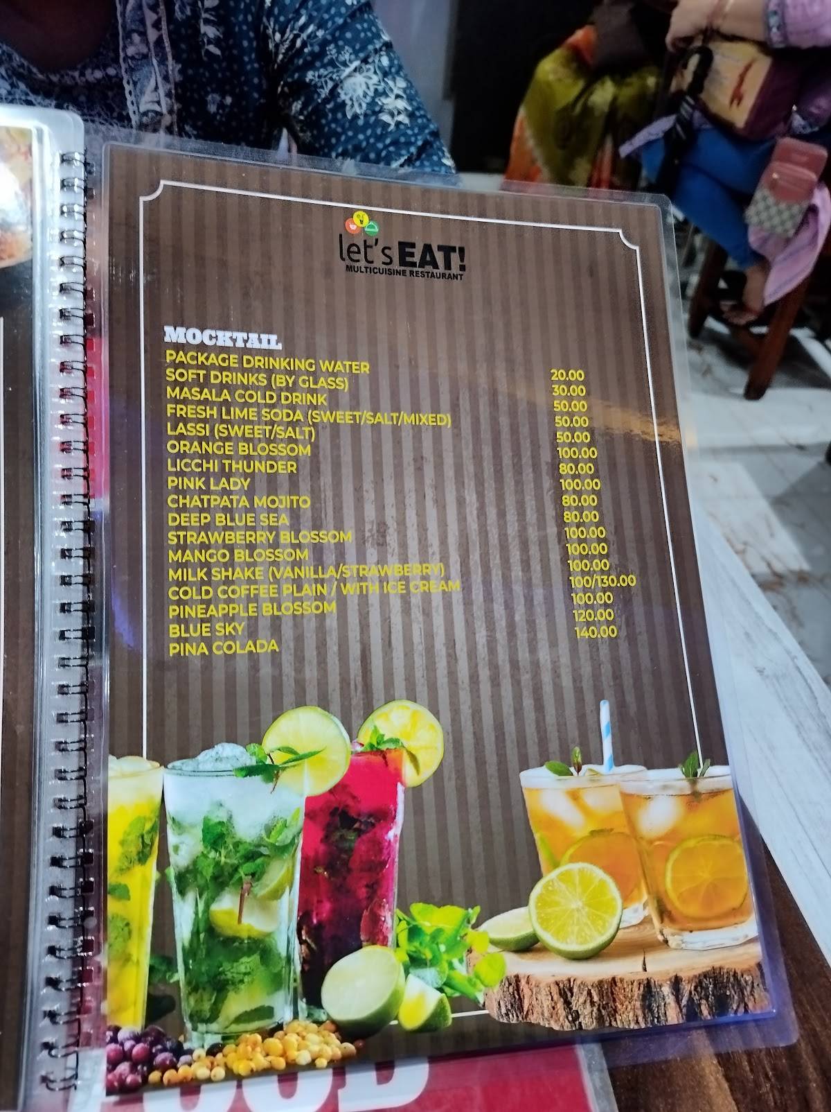 Let's EAT menu