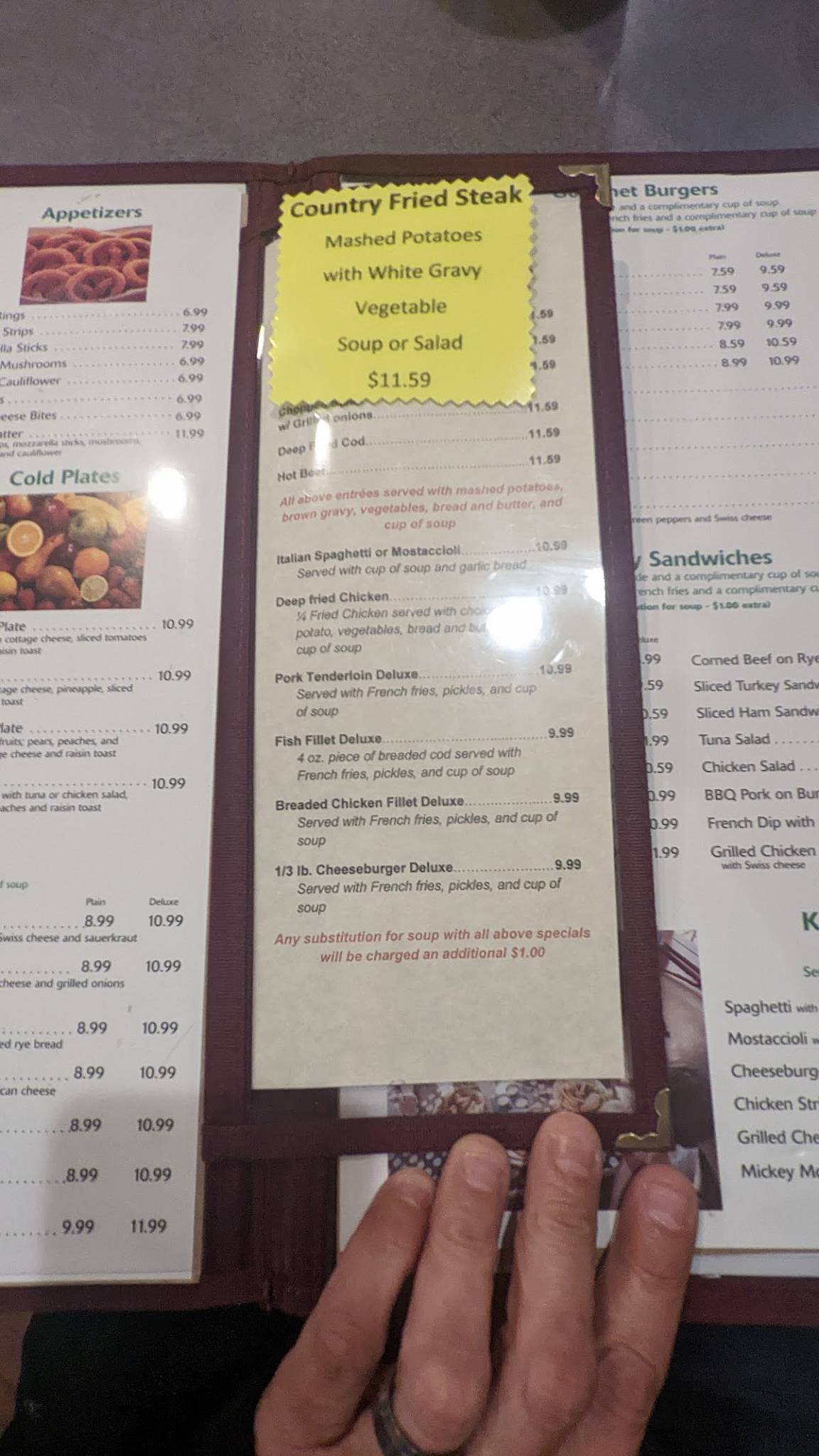 Menu at Liberty Family Restaurant, Peru