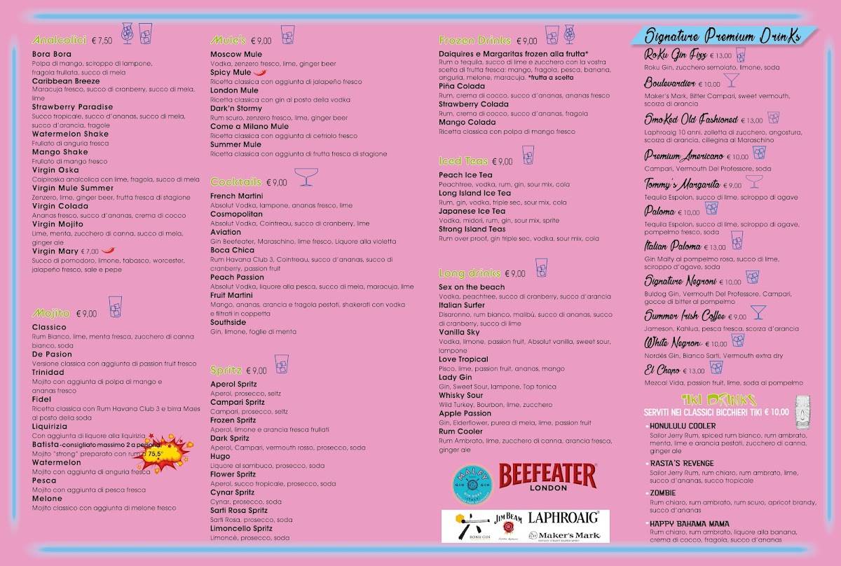 Menu di Liquid Cocktail Bar 