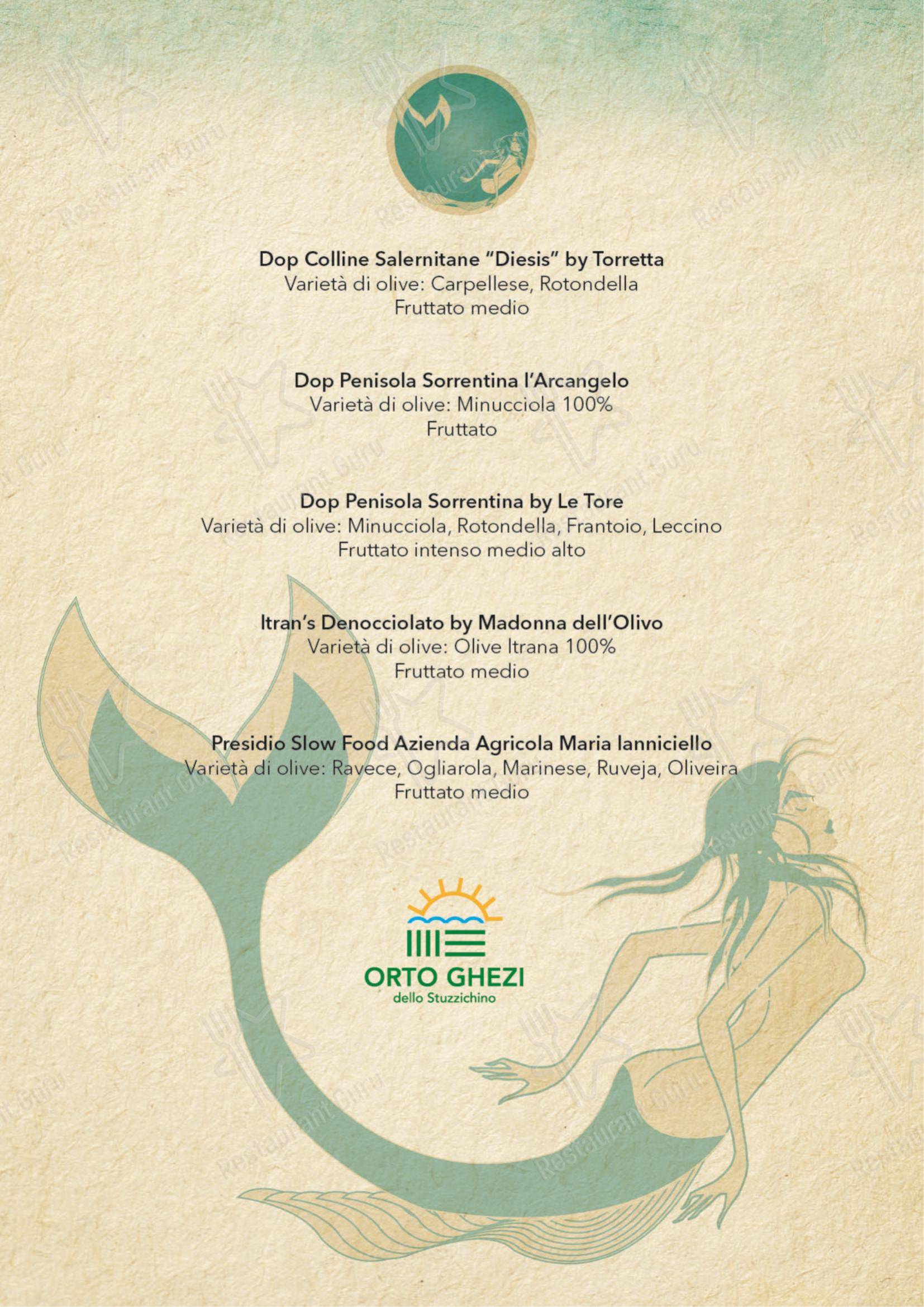 Menu per Lo Stuzzichino ristorante