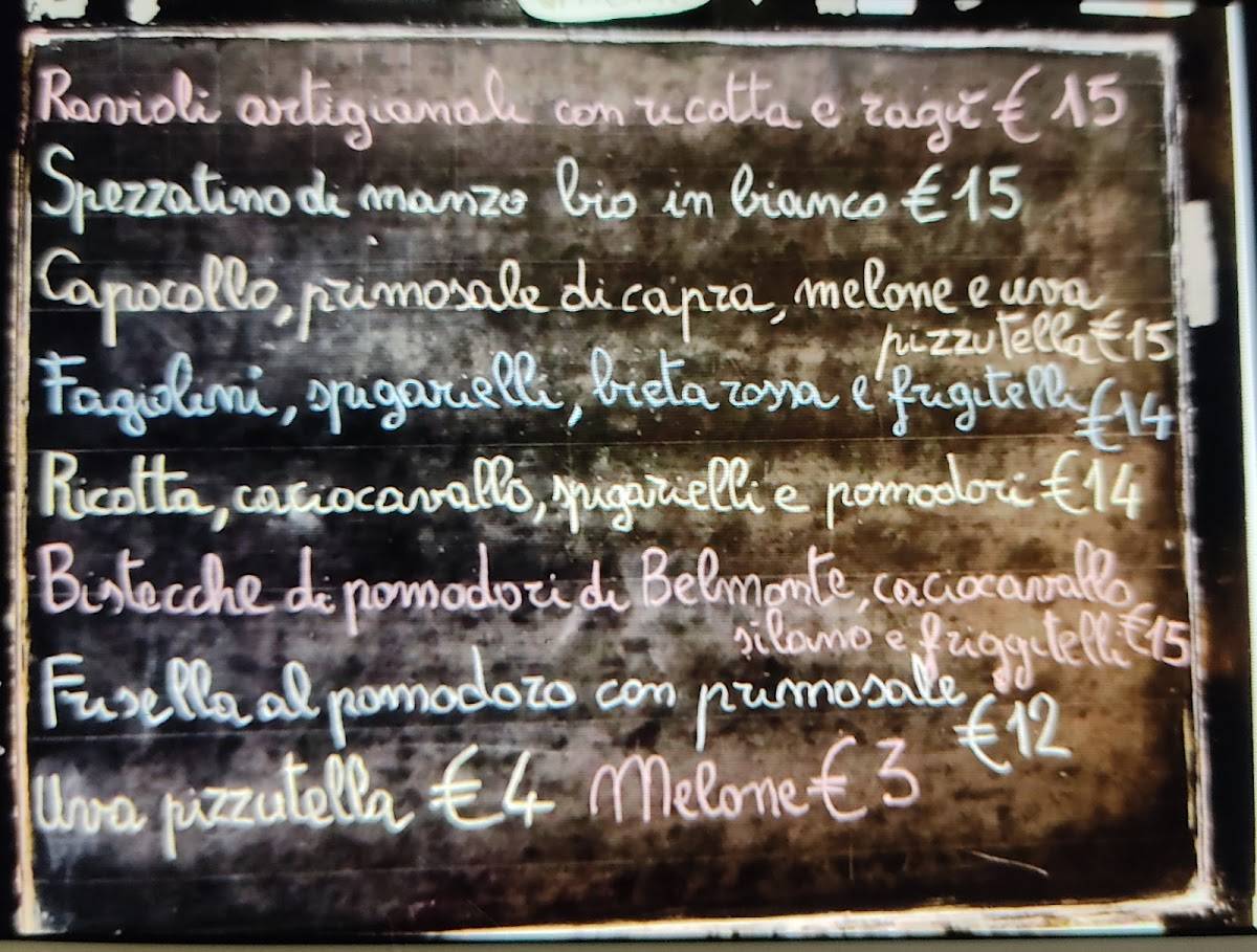 Menu di Lo Yeti 