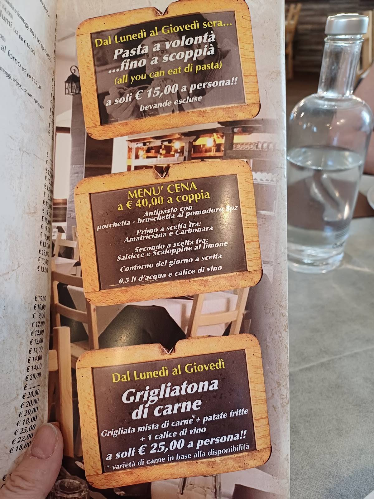 Menu di Locanda I Porchettoni 