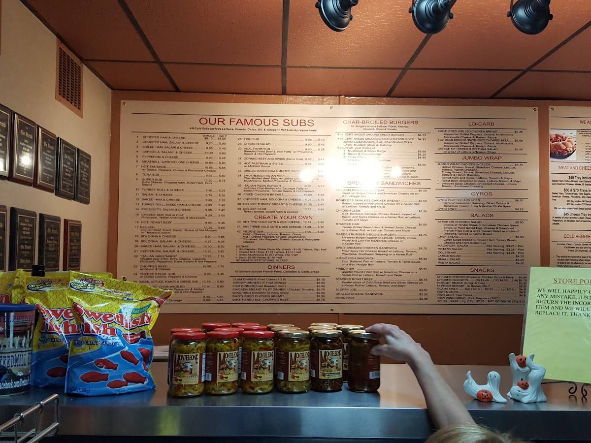 Menu at Lock Stock & Barrel, Sharpsville