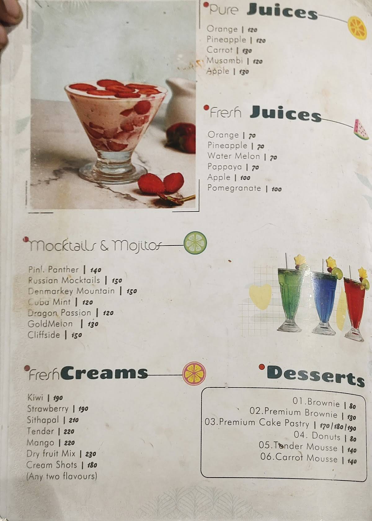 Lollino Cafe Taliparamba menu