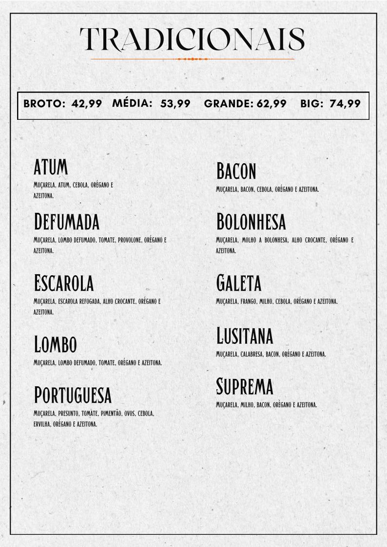 Pizzaria Via Fratelli Londrina cardápio