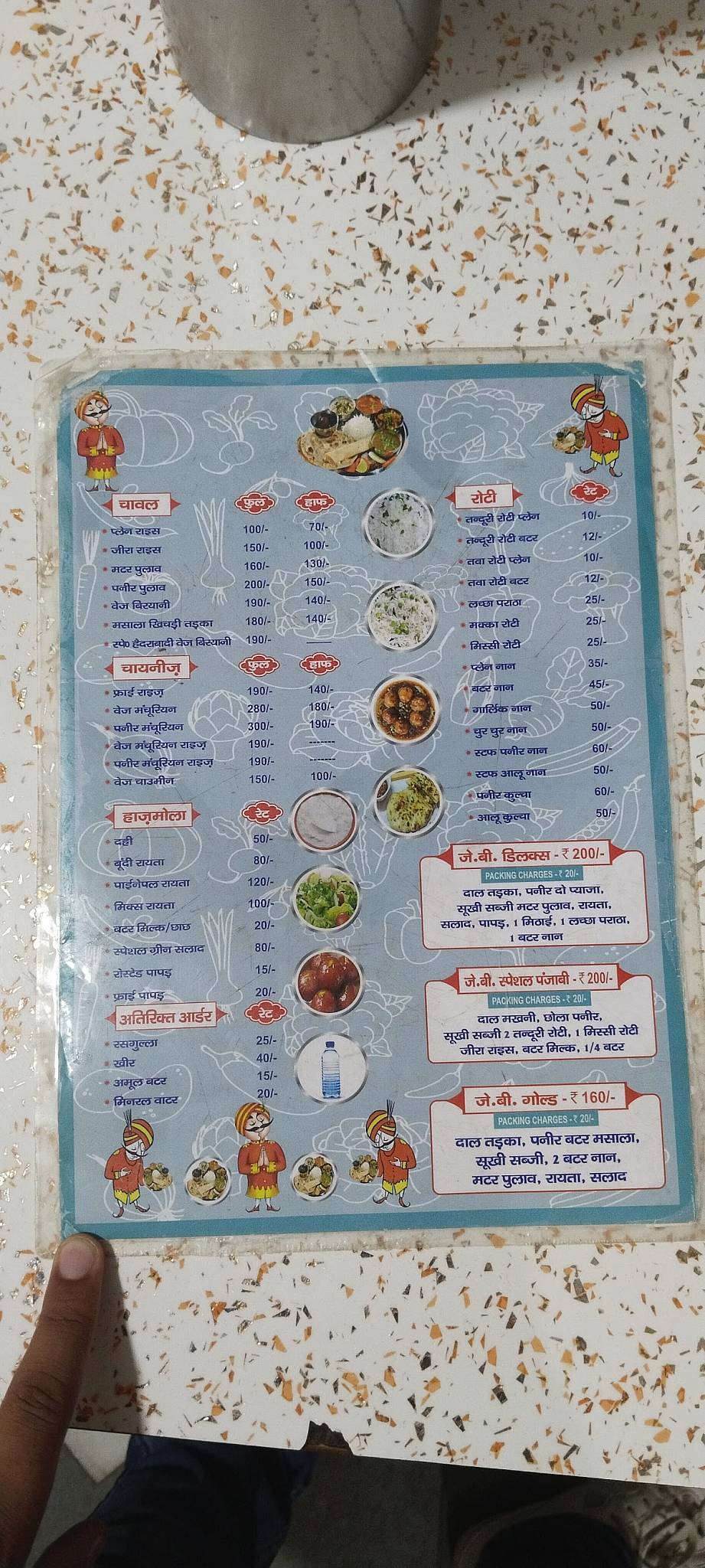 Jai Bharat Restaurant menu