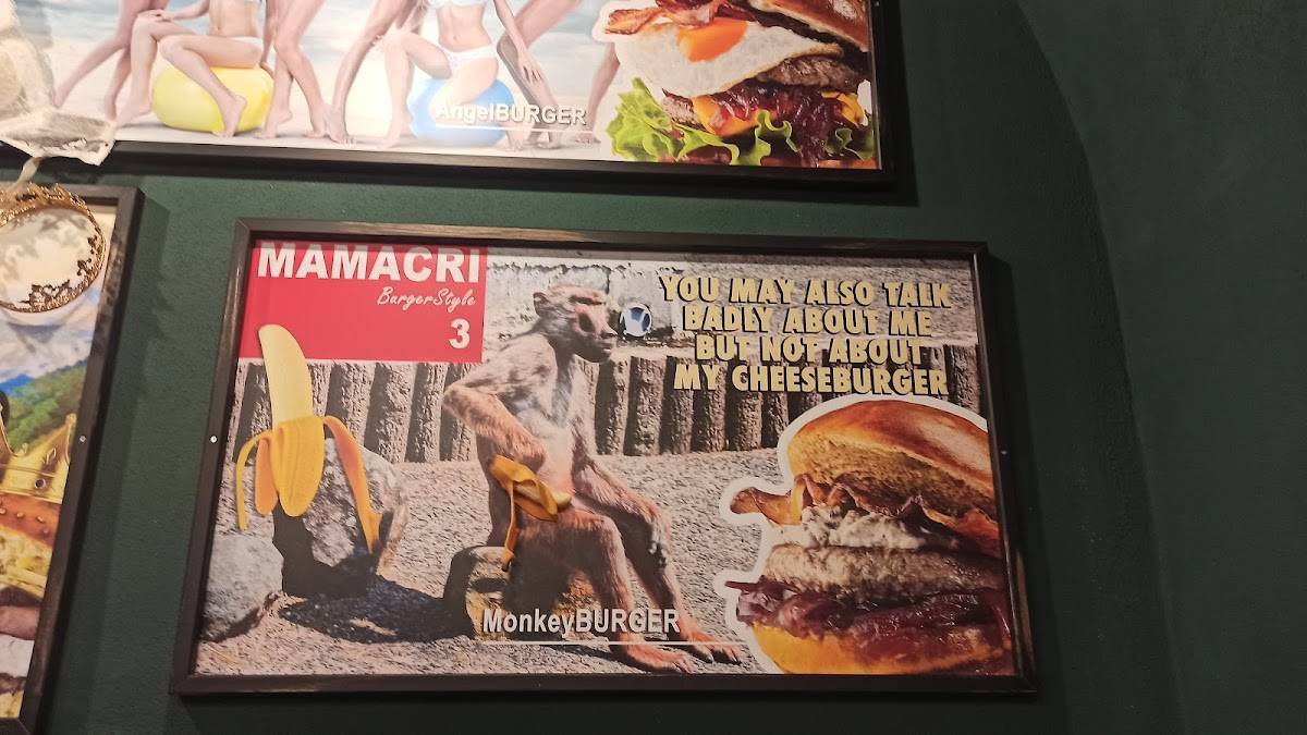 Menu de MAMACRI Burger Style