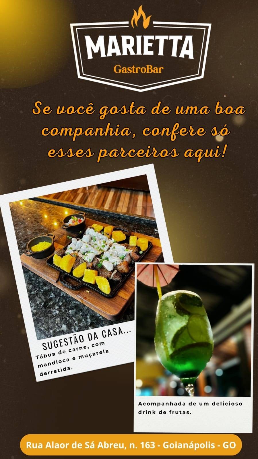 MARIETTA GASTROBAR cardápio