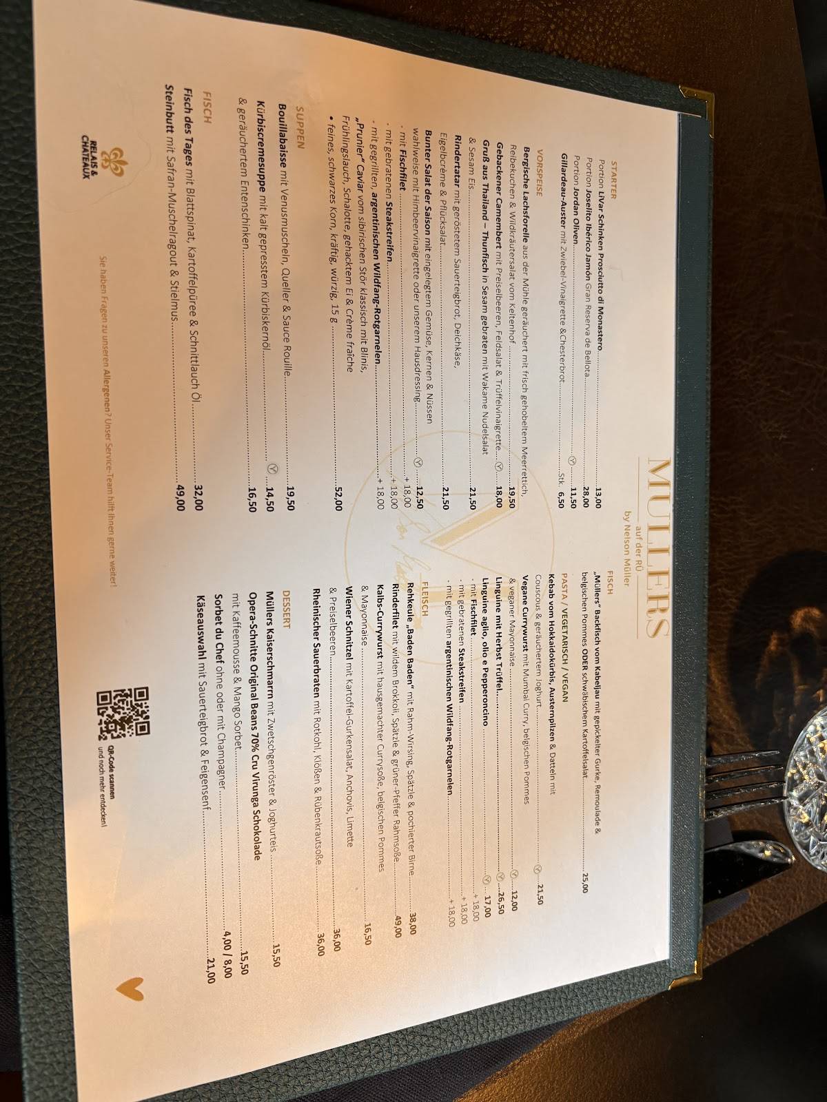 Menu de MÜLLERS auf der RÜ by Nelson Müller