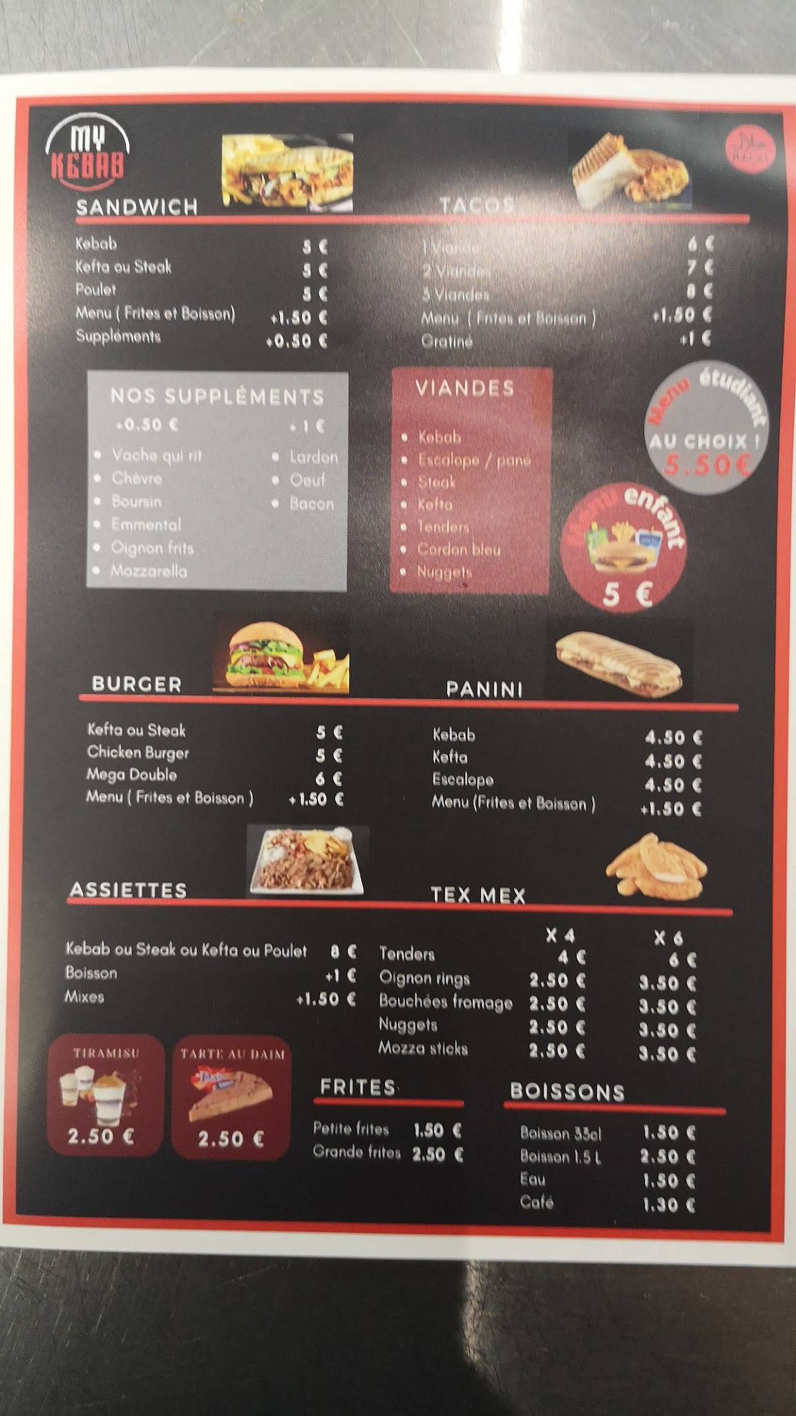 MY KEBAB (OUVERT JUSQU'À 23heure))
