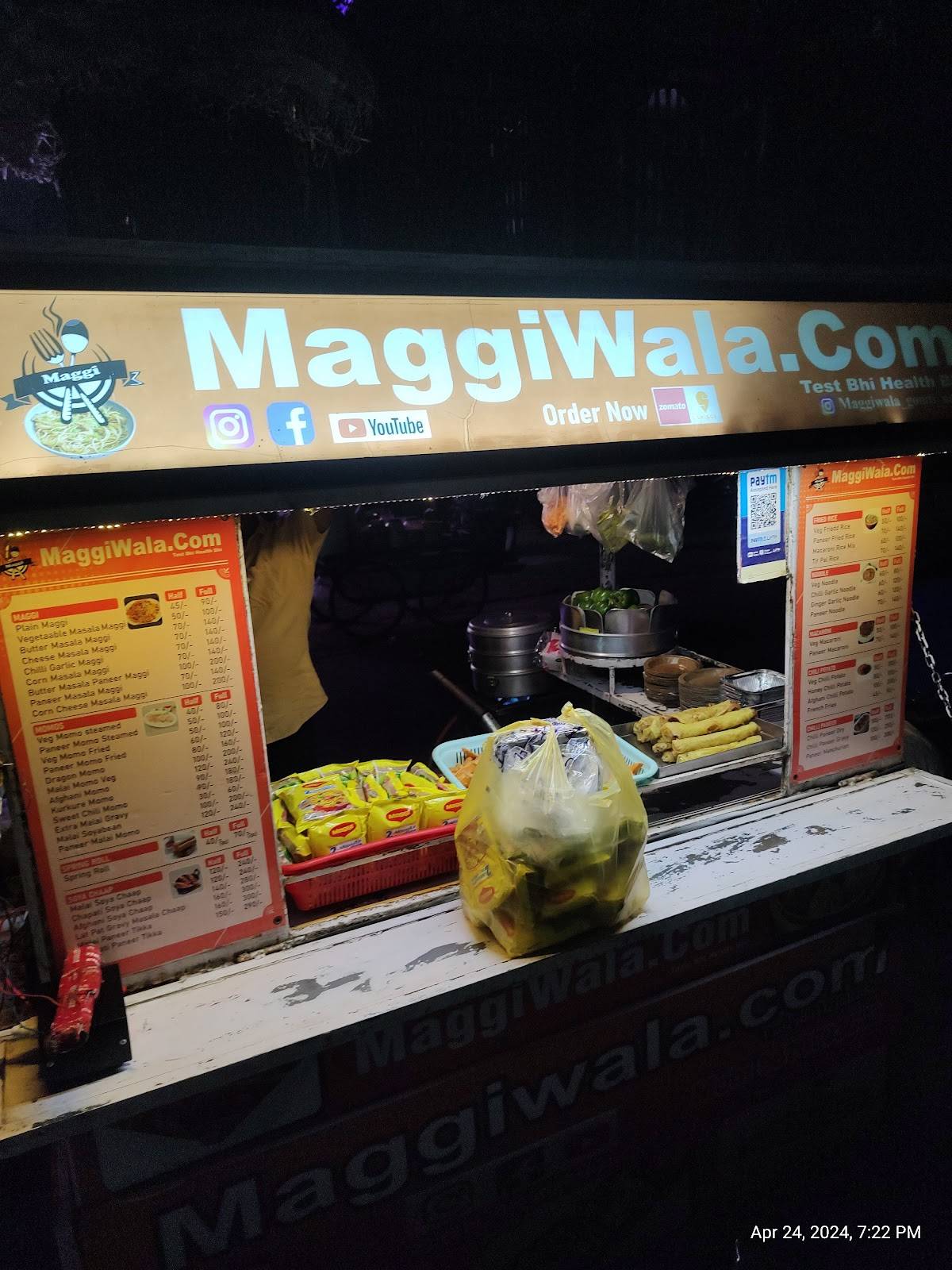 Maggiwala.com menu