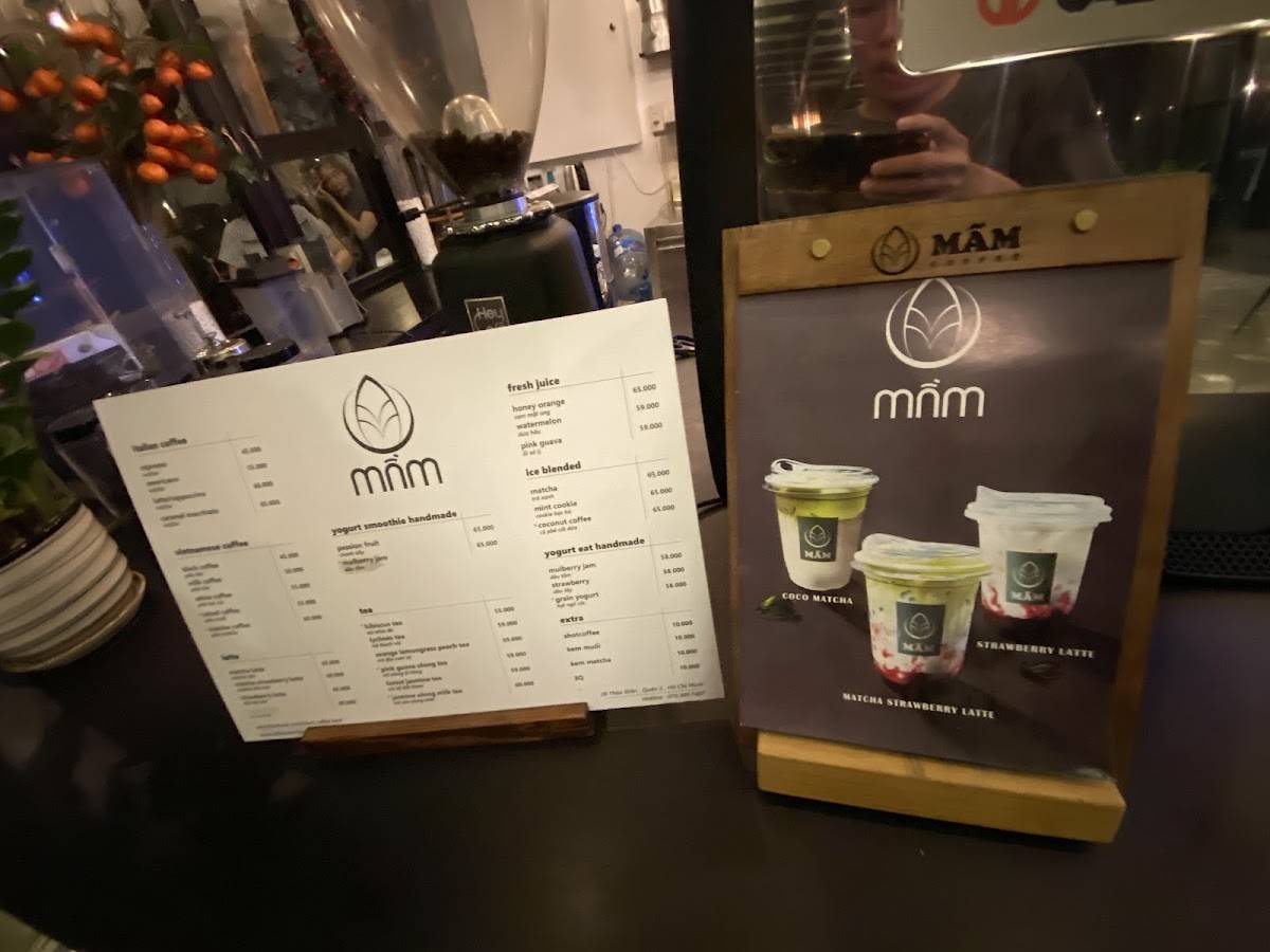 Menu at Mầm Coffee cafe, Ho Chi Minh City, 28 Đ. Thảo Điền