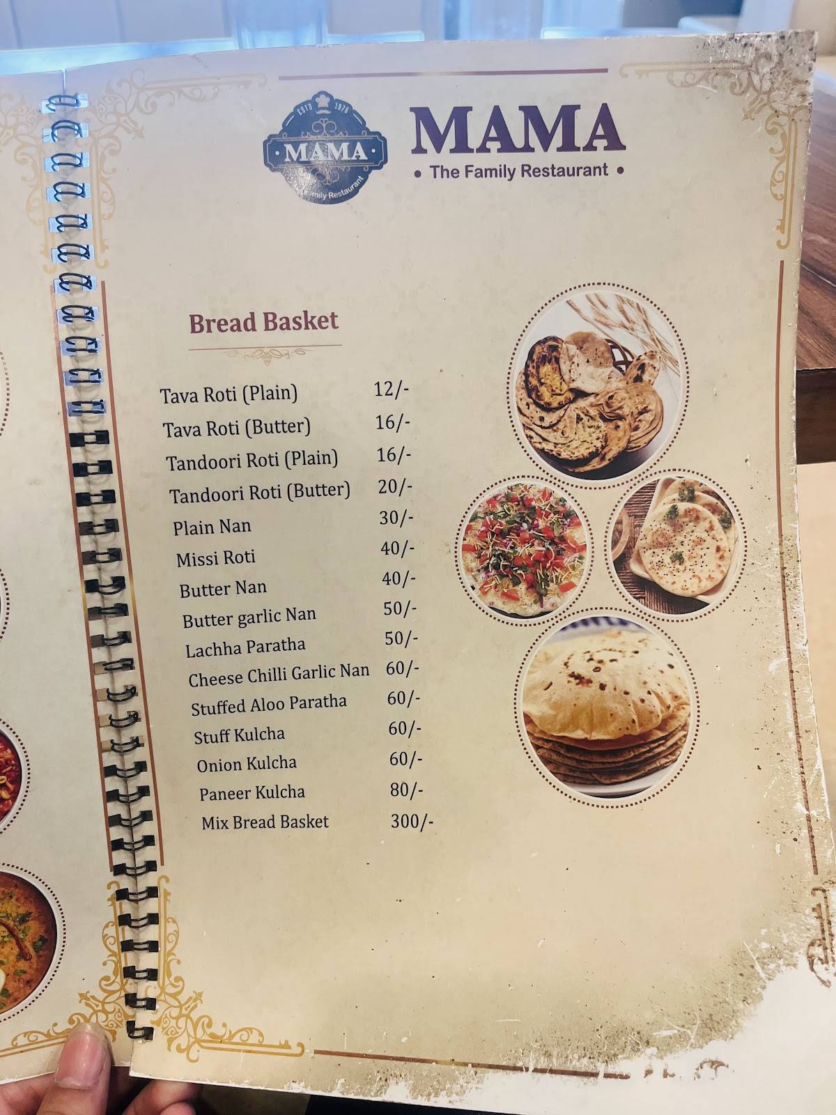 Mama The Family Restaurant menu