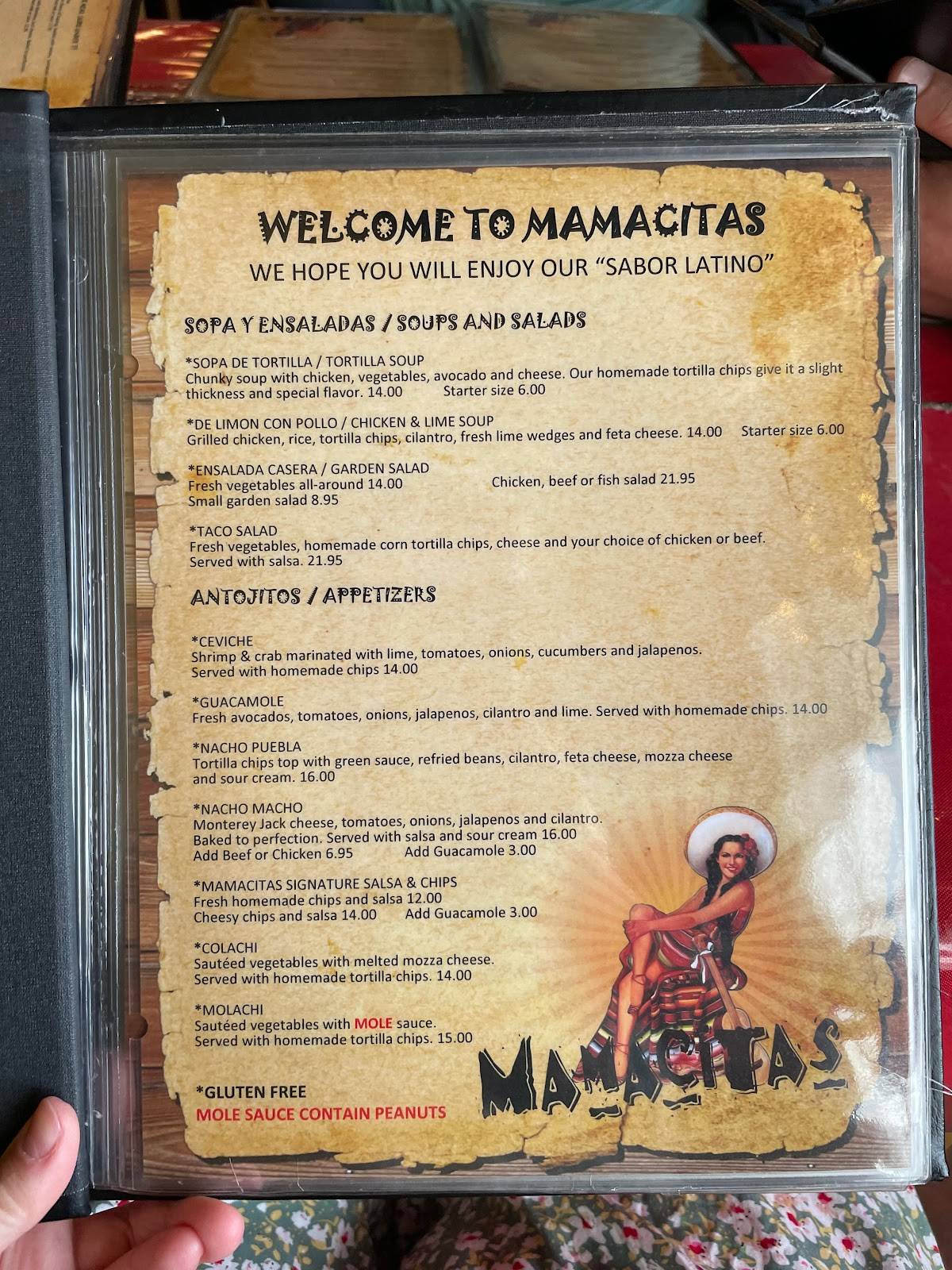 Menu At Mamacita S Restaurant Cold Lake