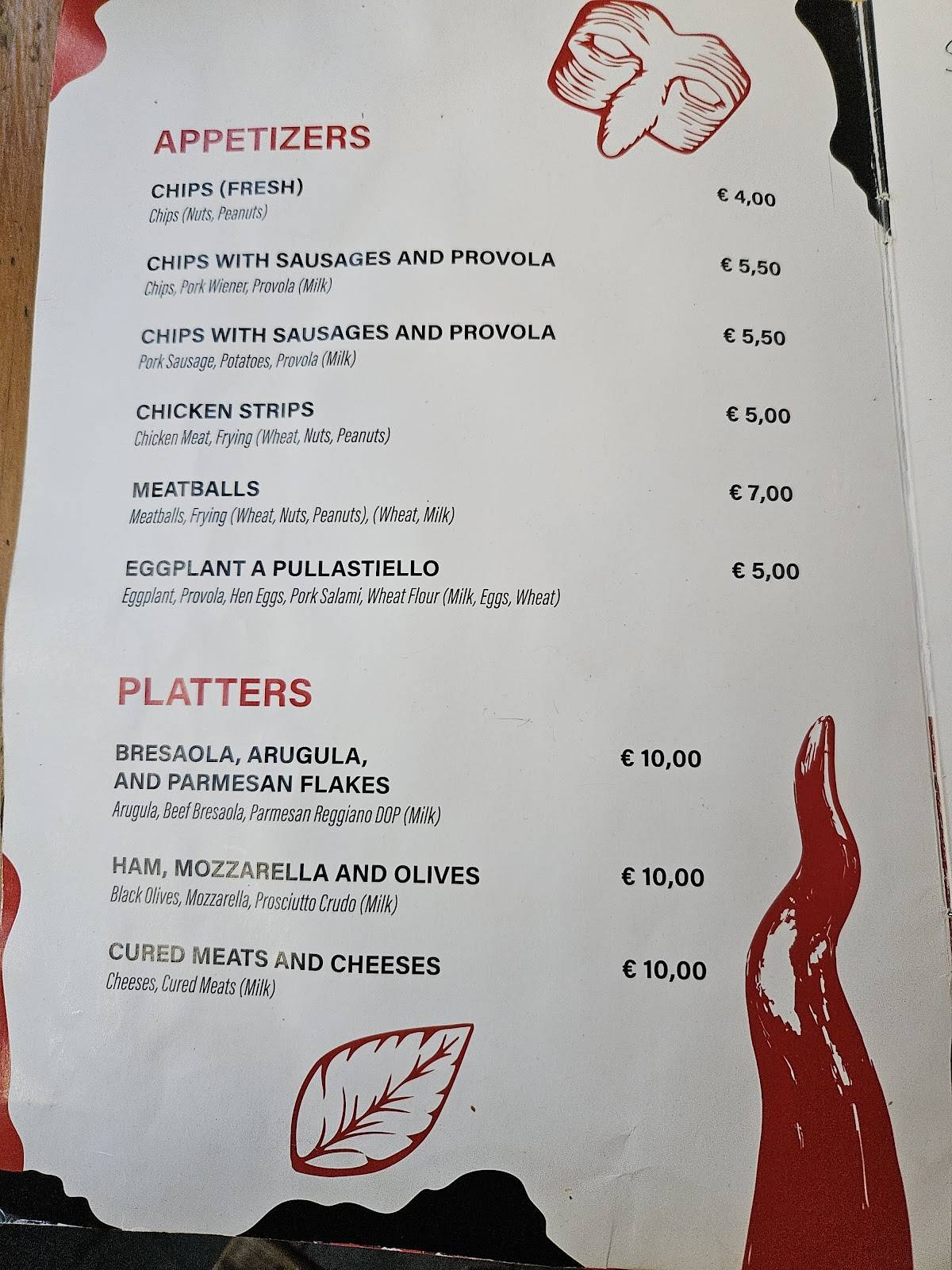 Menu di Mammamì Neapolitan Take Away 