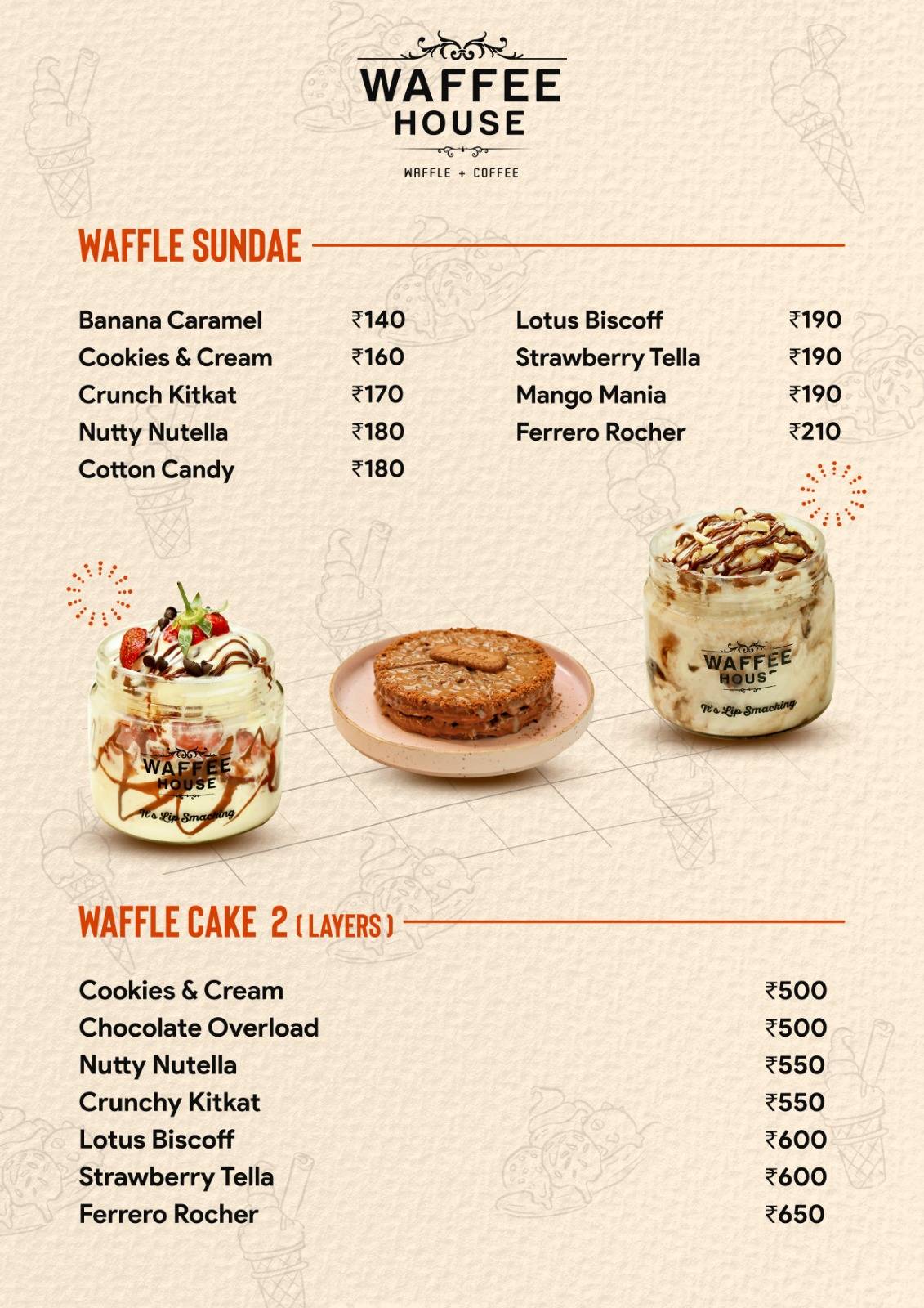 Waffee House menu