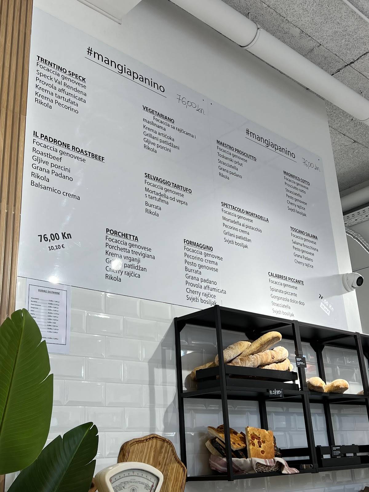 Menu di Mangia Paninoteka 