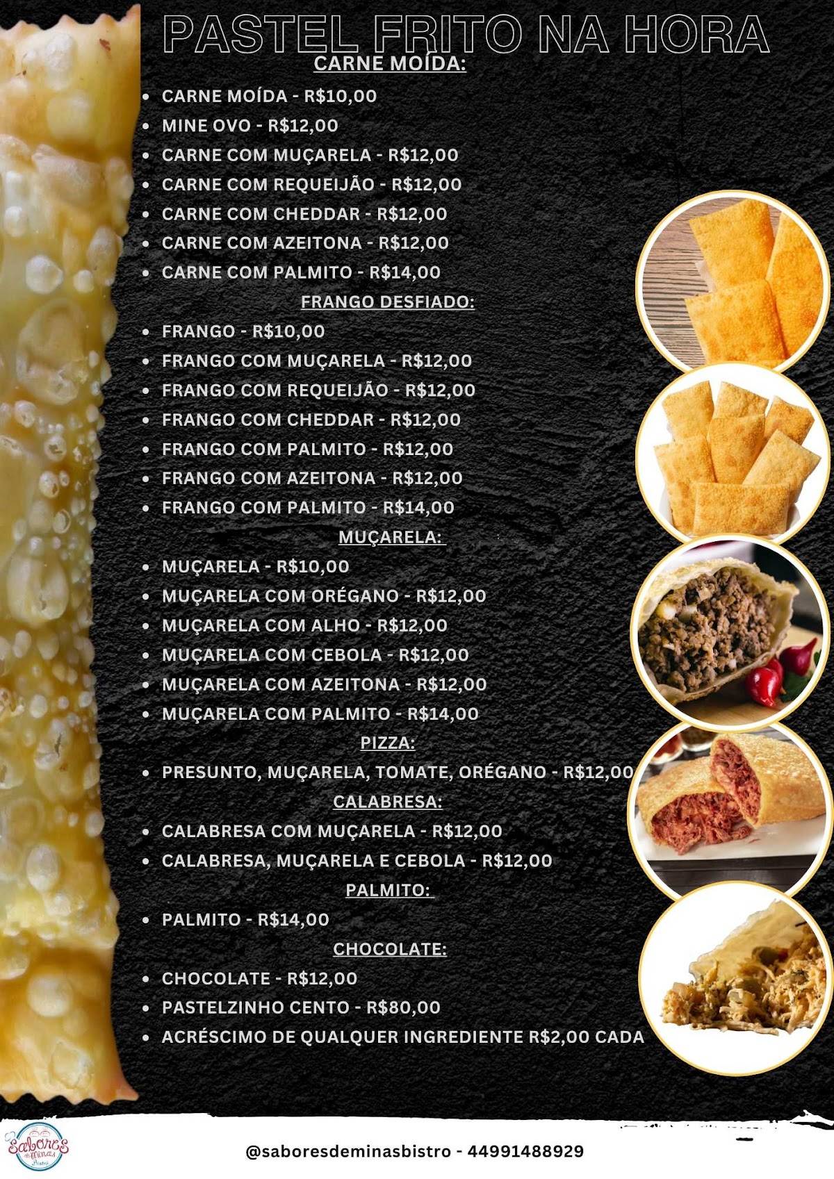 Sabores de Minas Bistrô cardápio