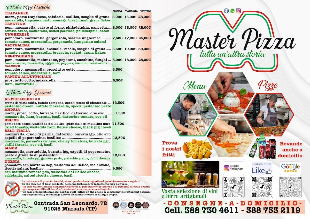 Menu di Master Pizza 