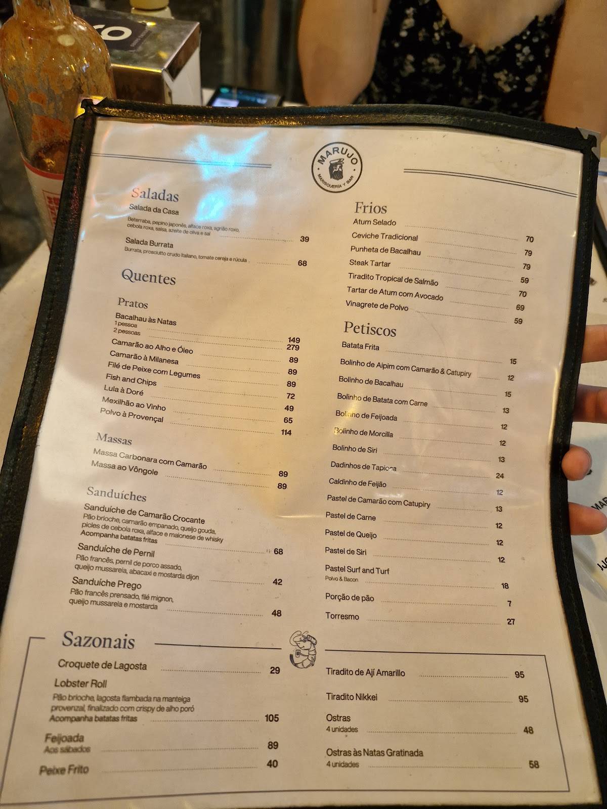 Marujo Marisquería y Bar cardápio