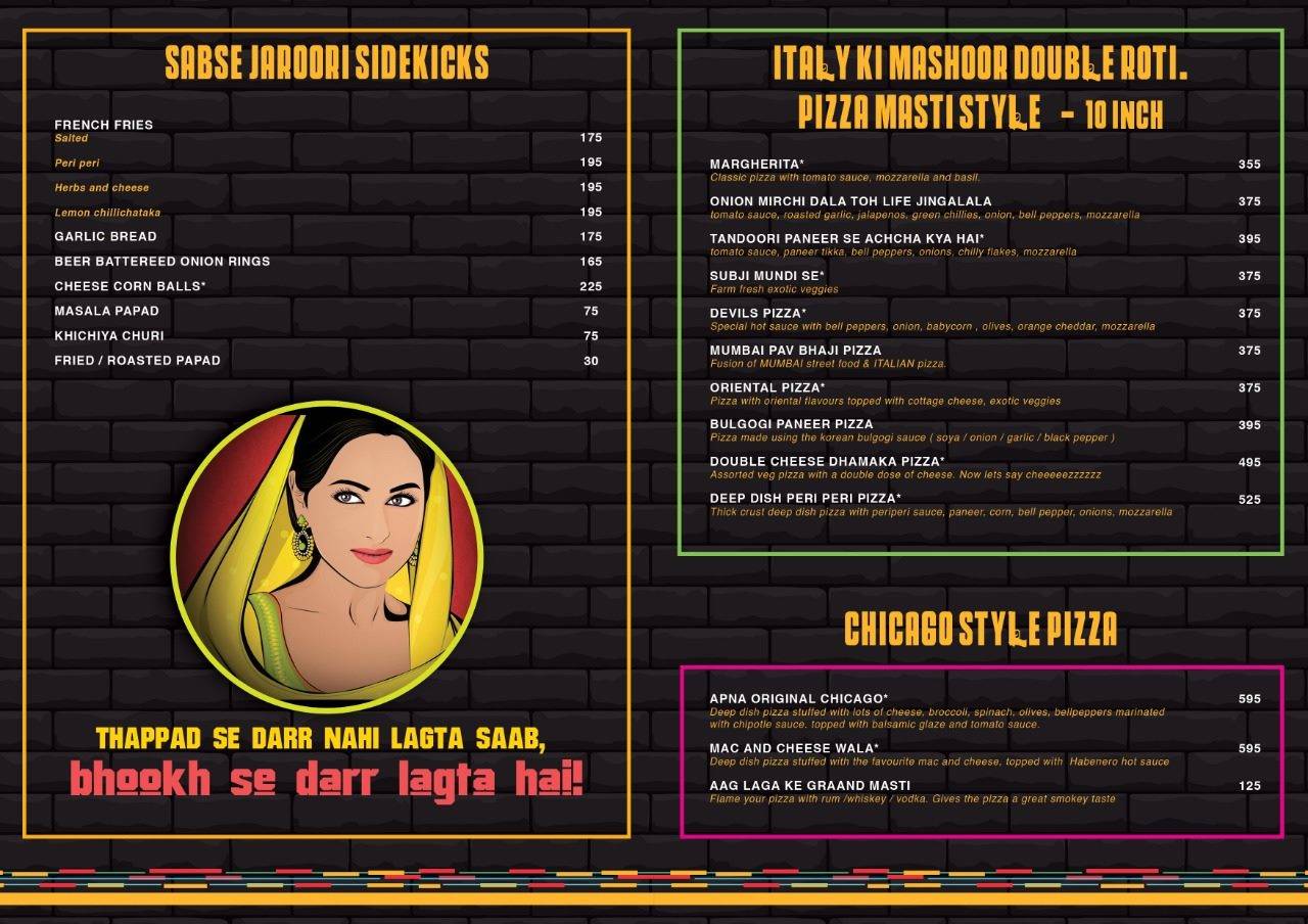 Mastee menu