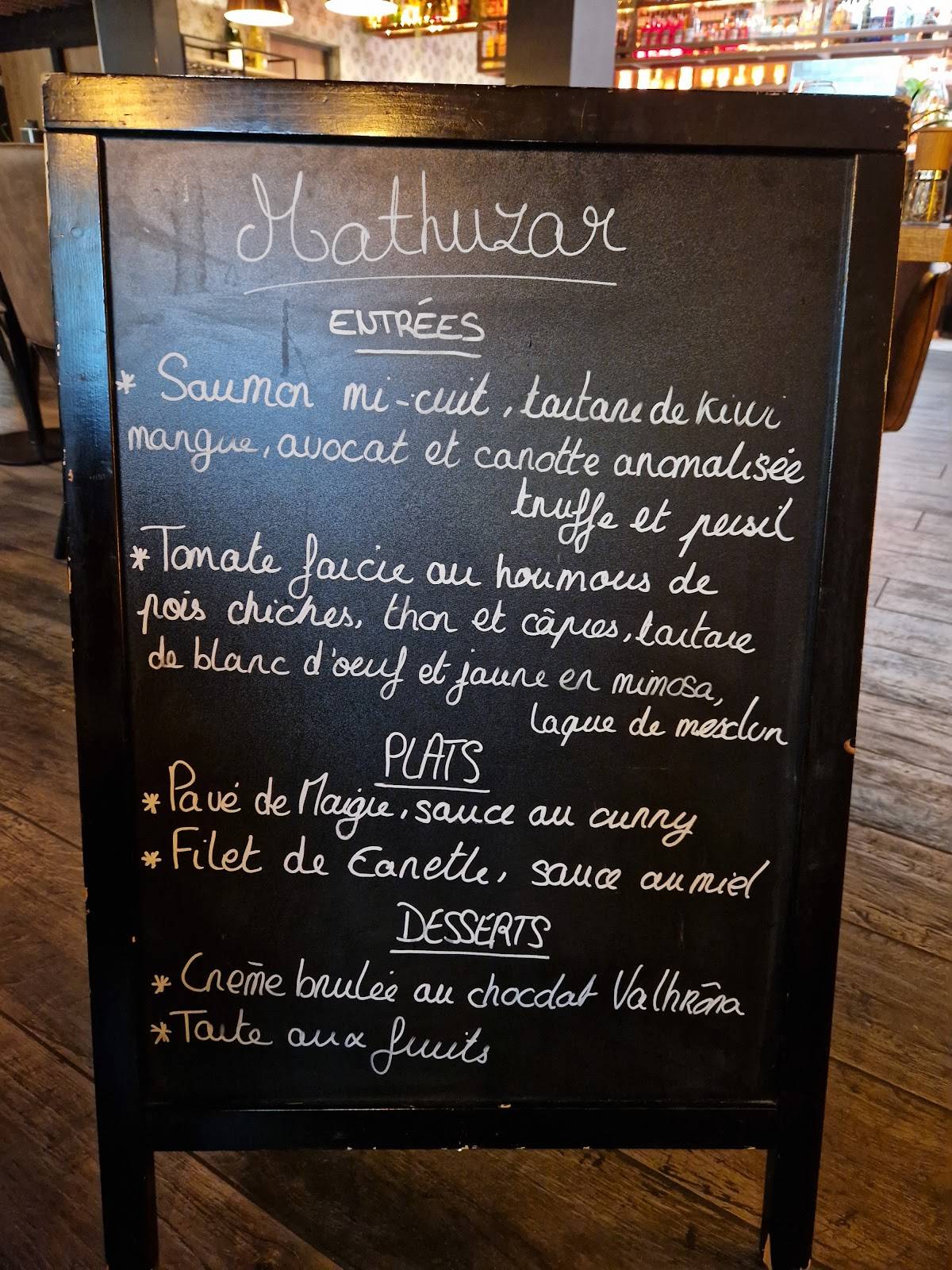 Menu de MATHUZAR