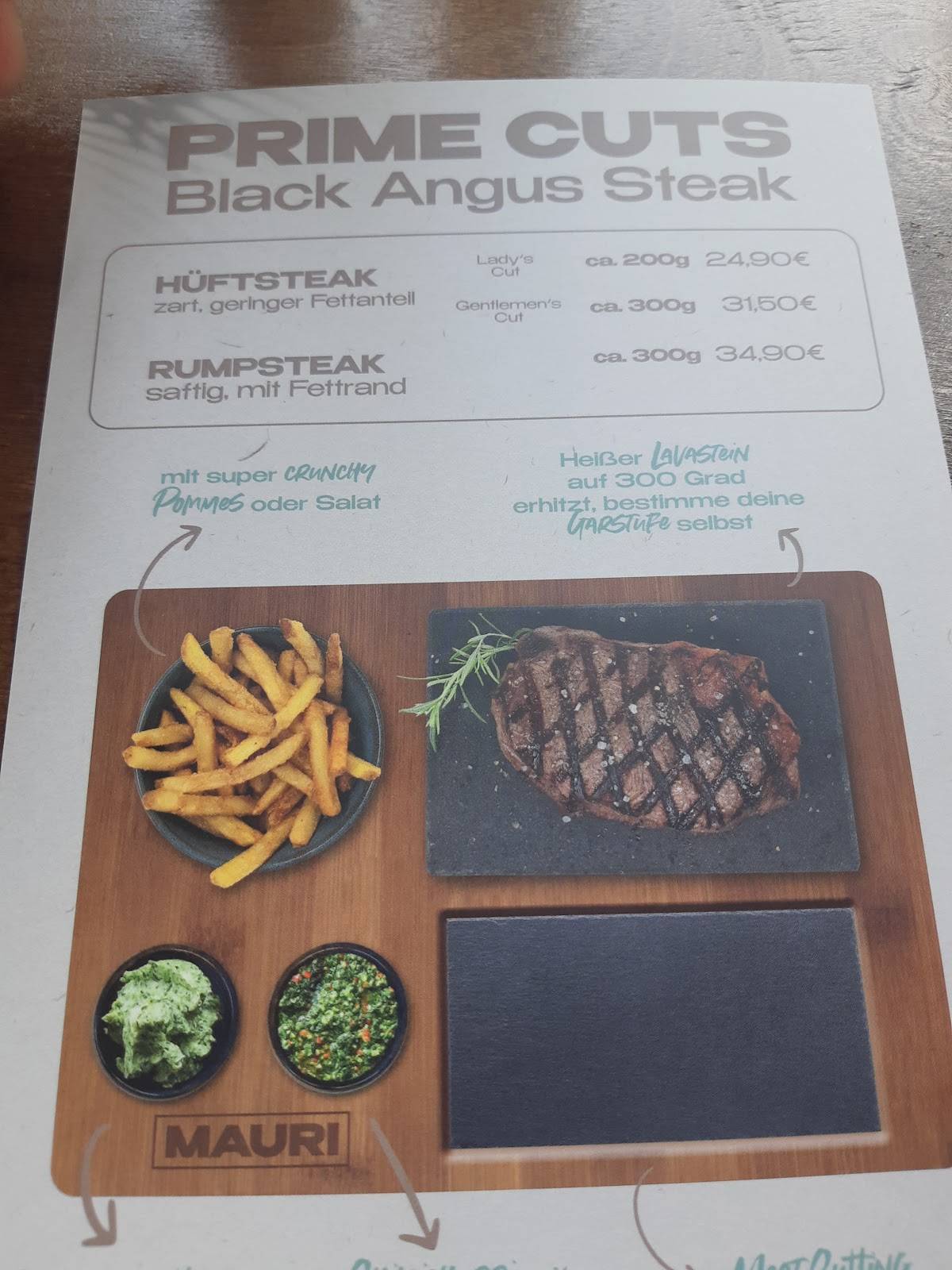 Menu de Mauritius Restaurant Waiblingen