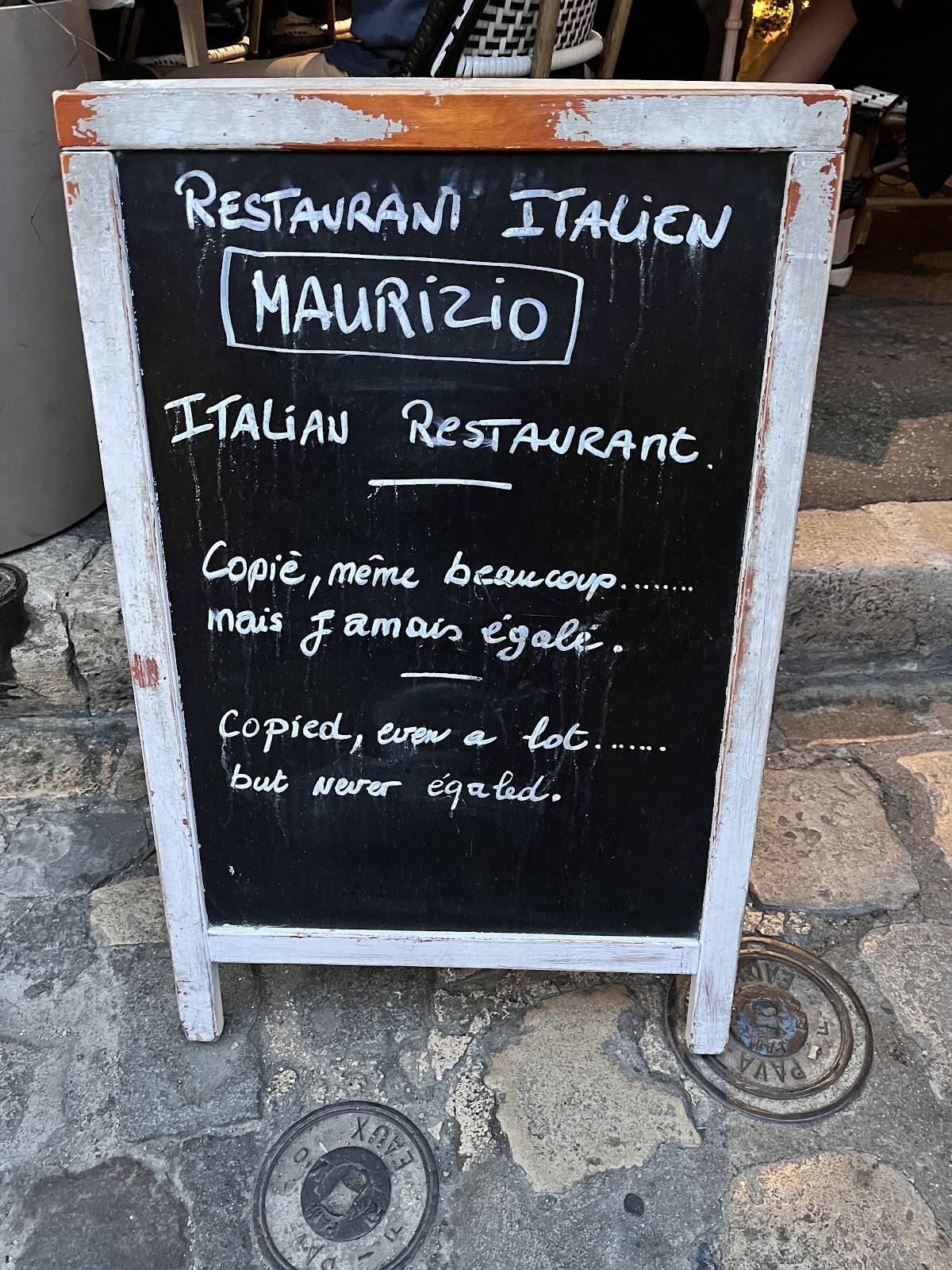 Menu de Maurizio