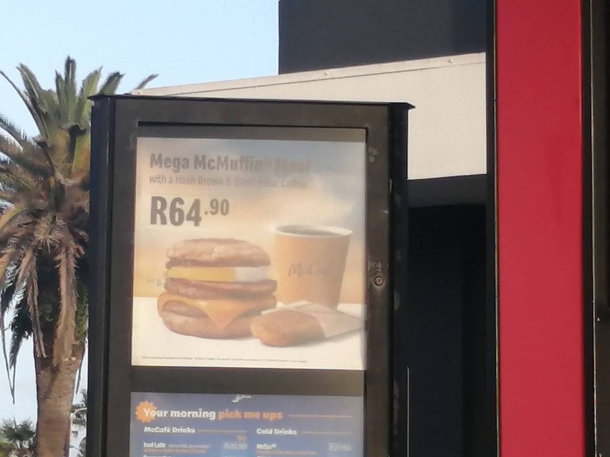 Menu de McDonald's Beach Road Drive-Thru