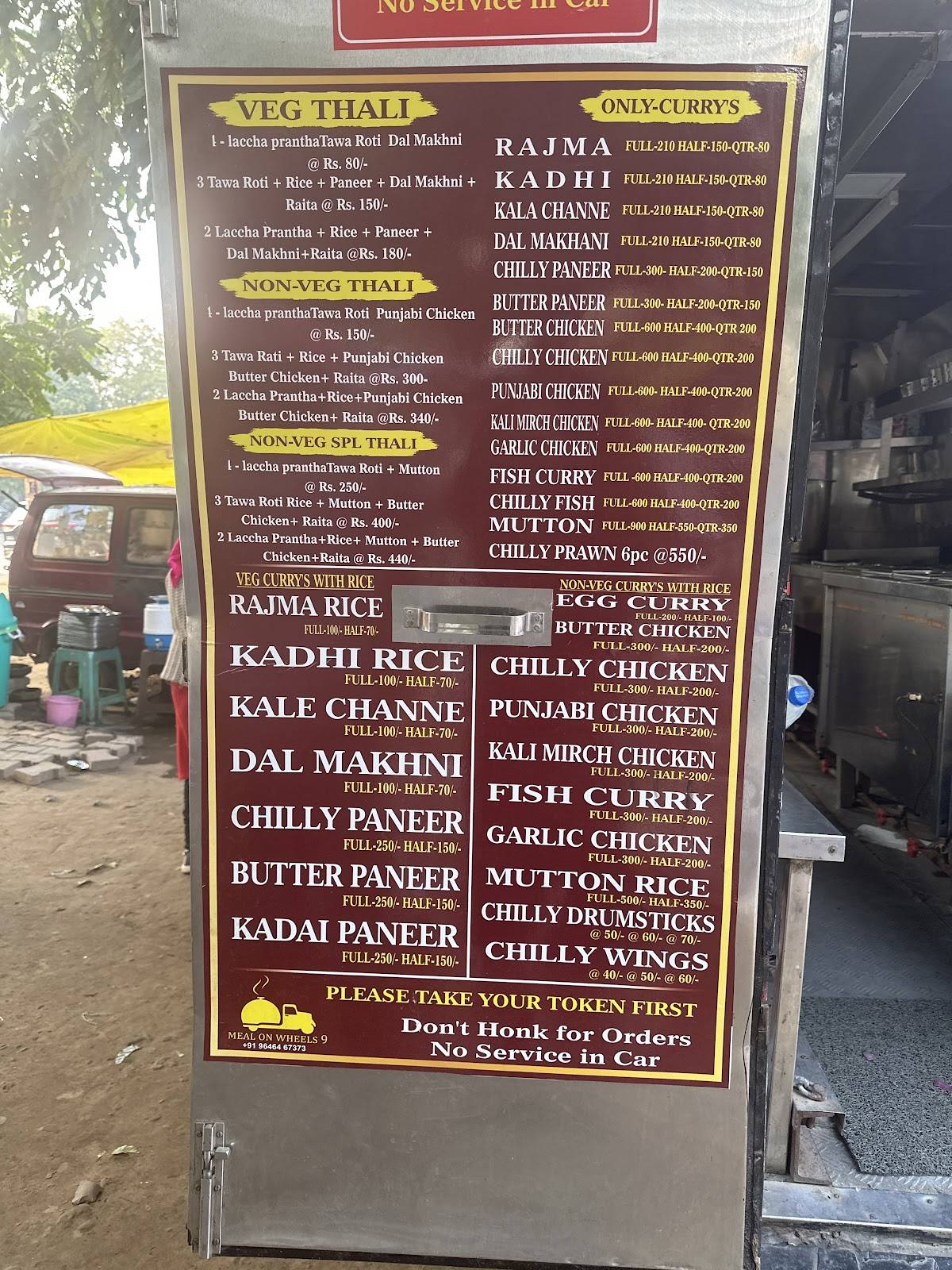 Meal on wheels9 menu