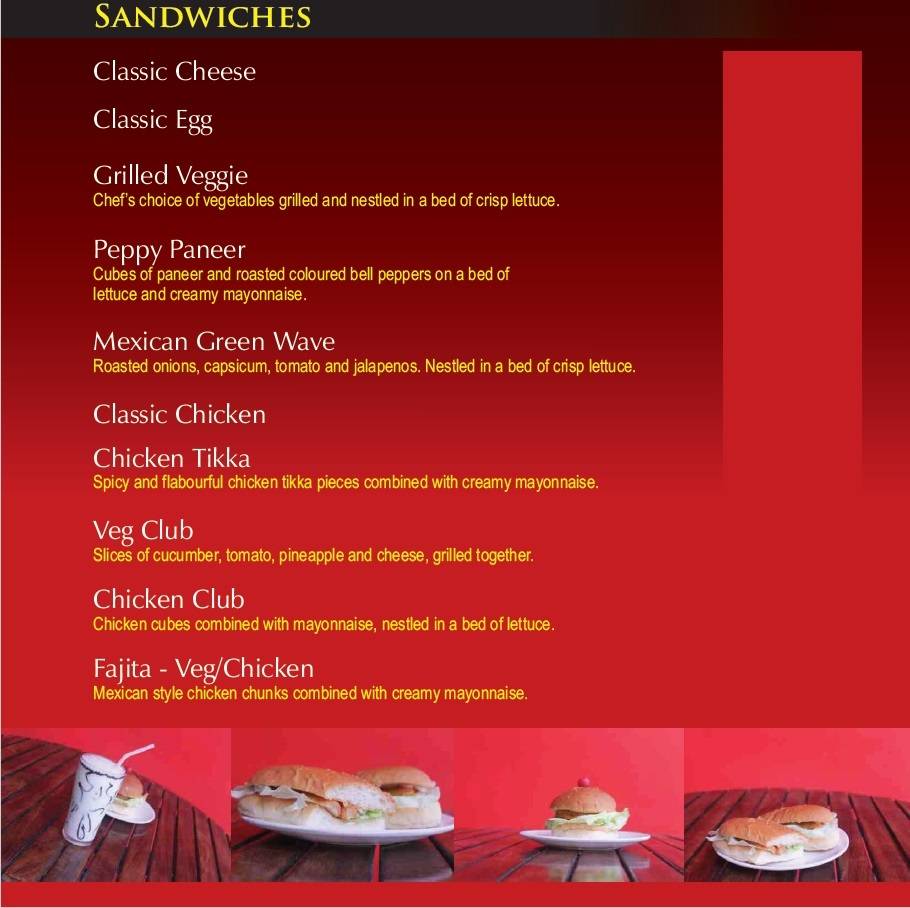 Mellow cafe menu